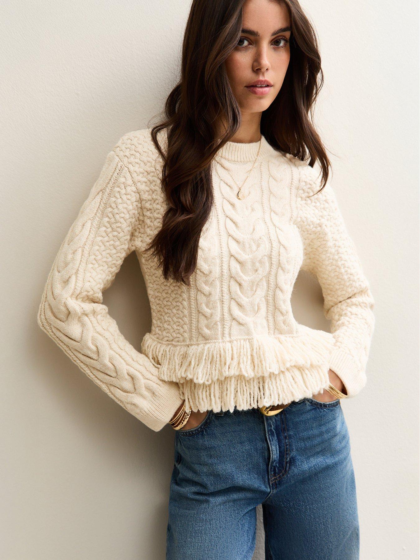 new-look-cream-cable-knit-fringe-hem-jumper