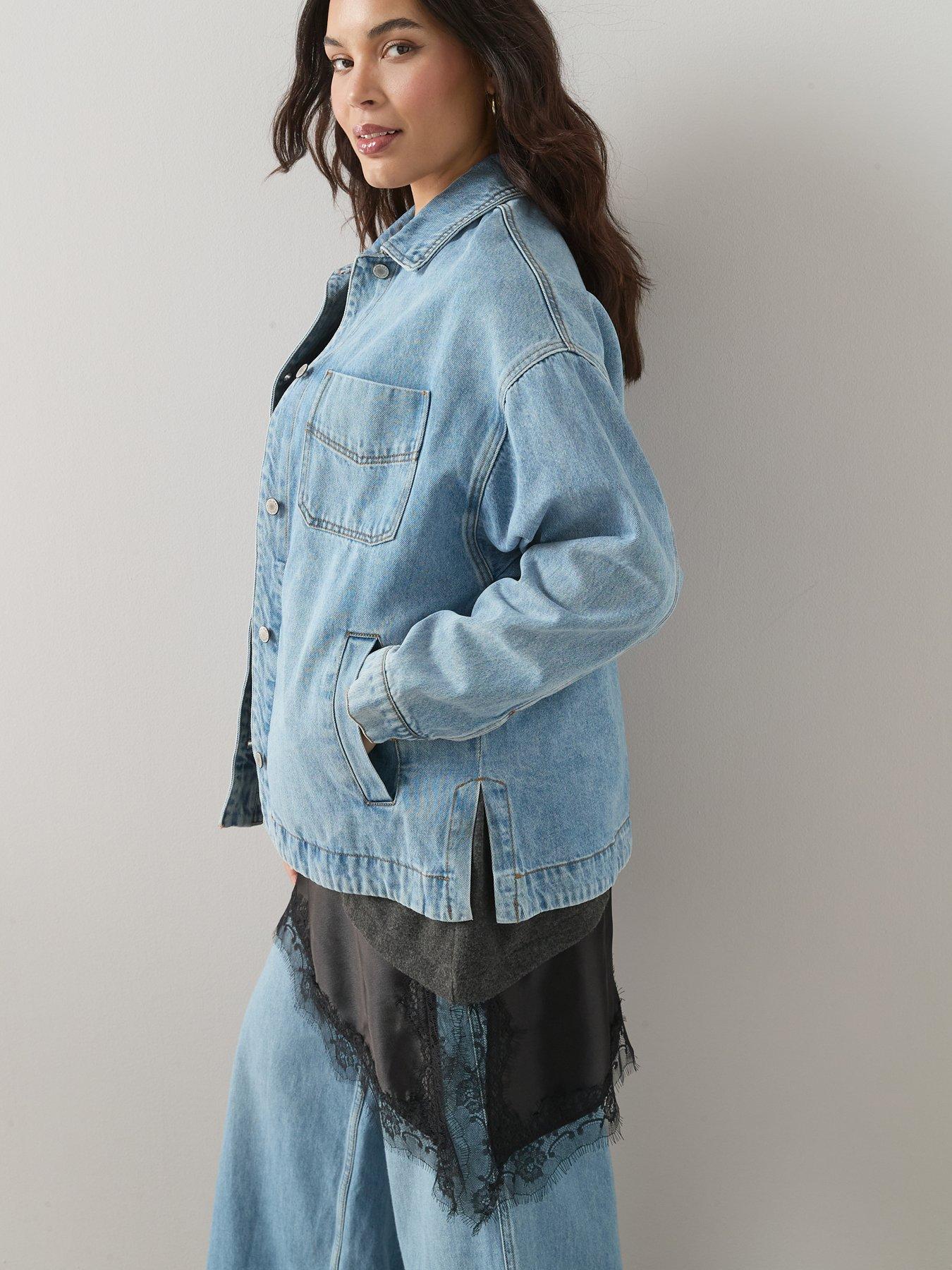 Image 5 of 6 of The Very Collection Curve Curve Oversized Denim Jacket