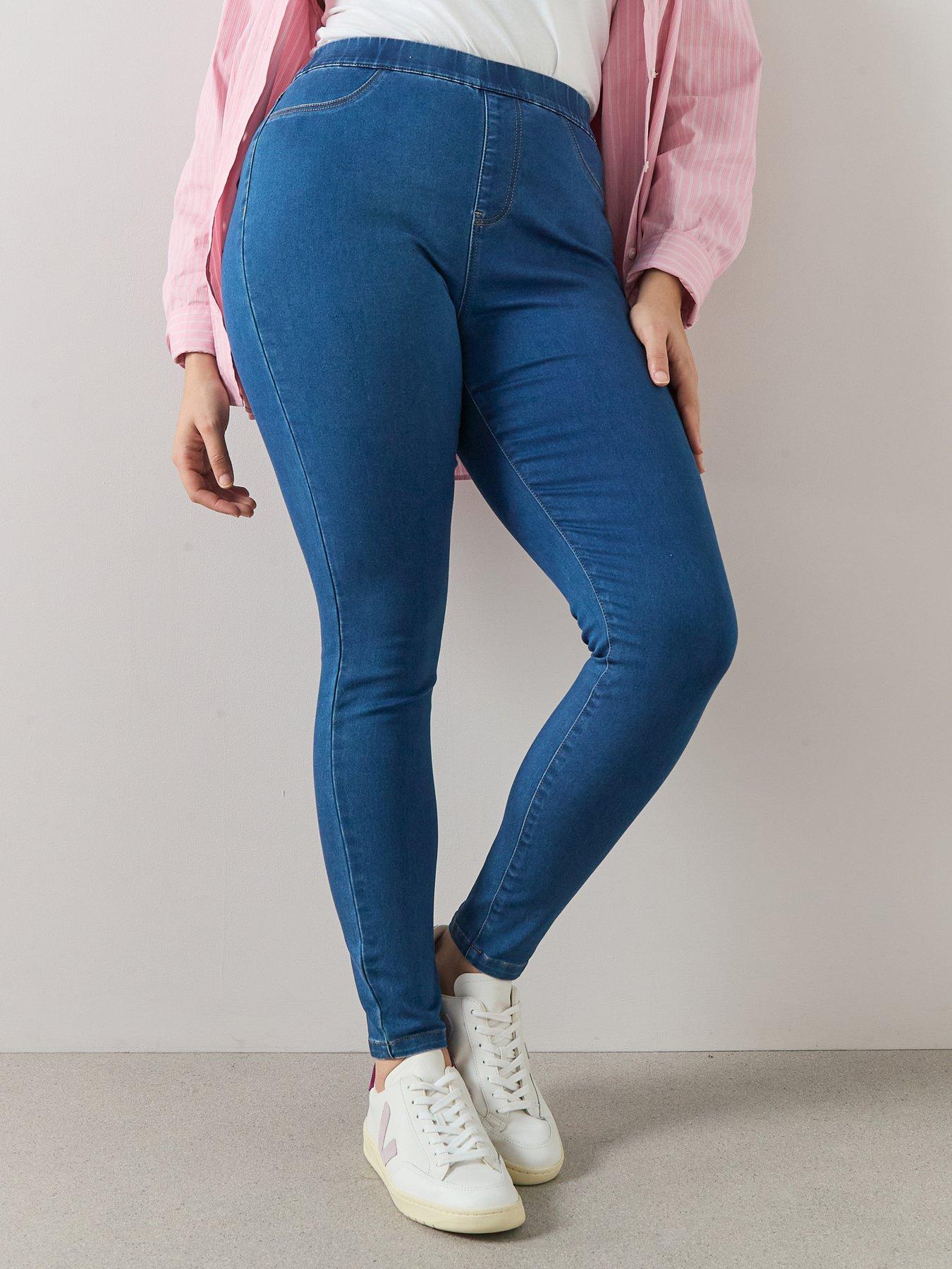 Image 1 of 7 of The Very Collection Curve High Waisted Stretch Jegging