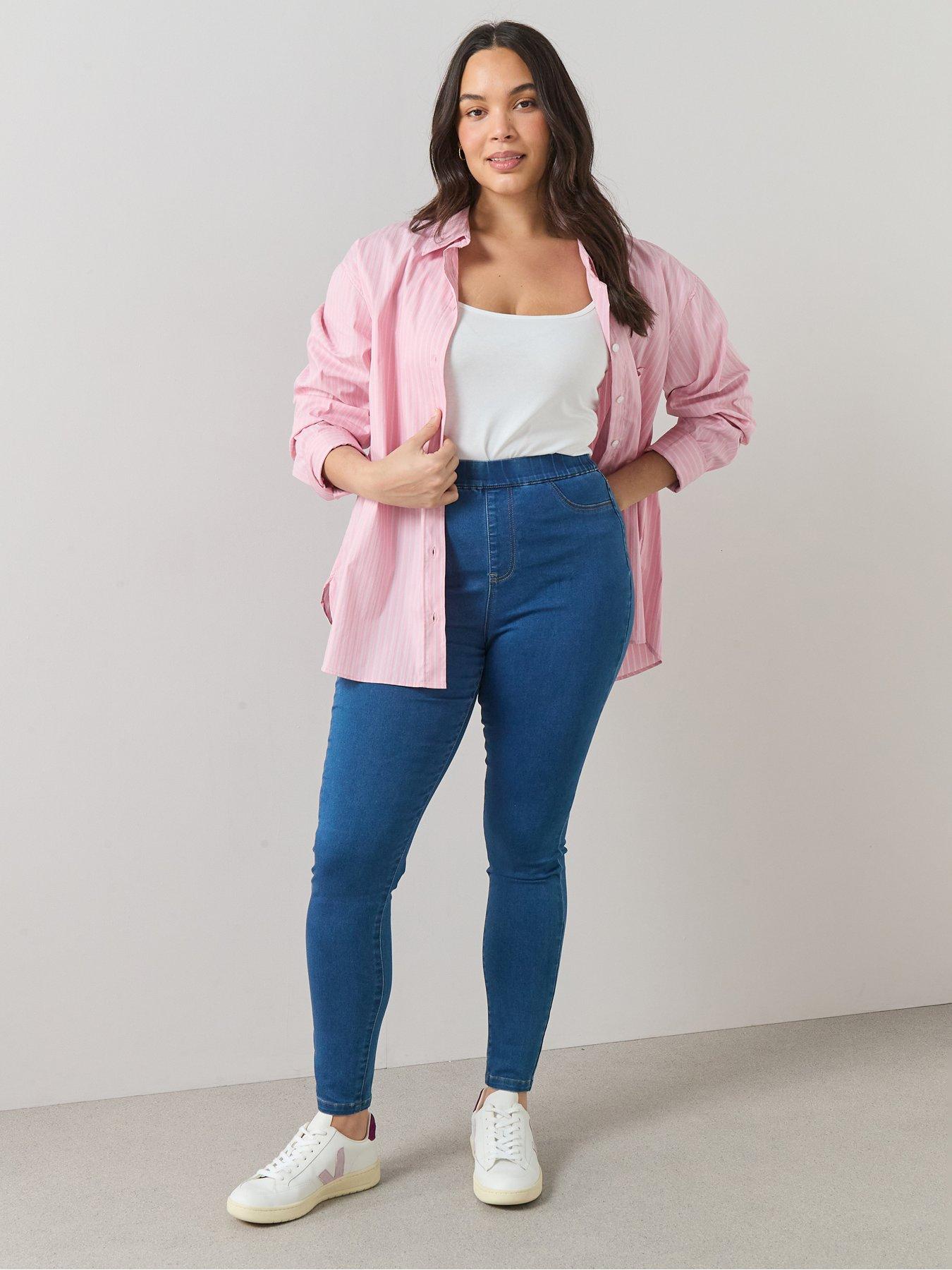 Image 3 of 7 of The Very Collection Curve High Waisted Stretch Jegging