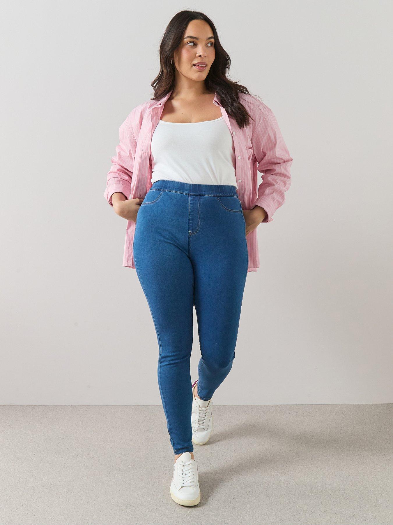 Image 4 of 7 of The Very Collection Curve High Waisted Stretch Jegging