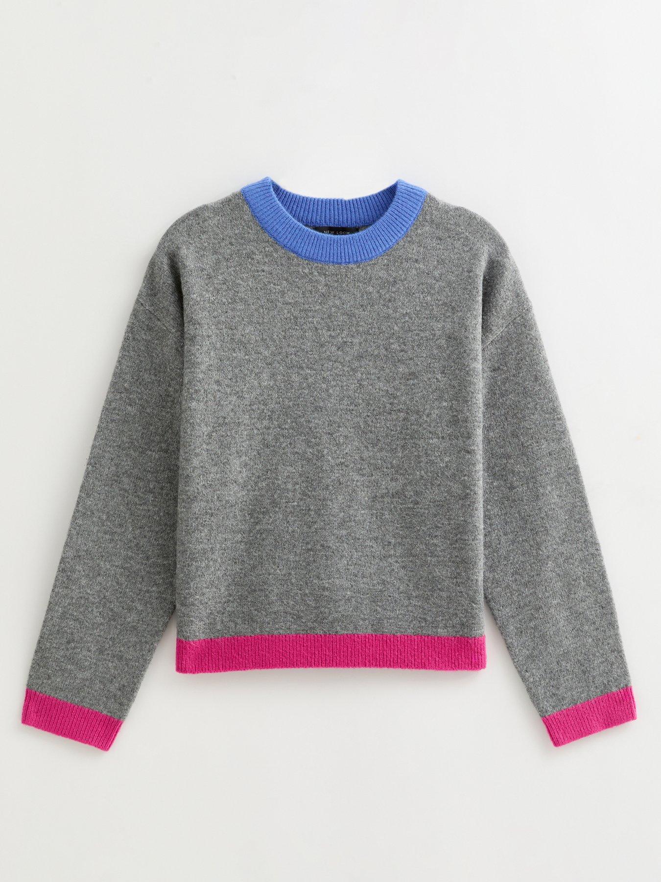 new-look-grey-contrast-rib-crew-neck-jumperdetail