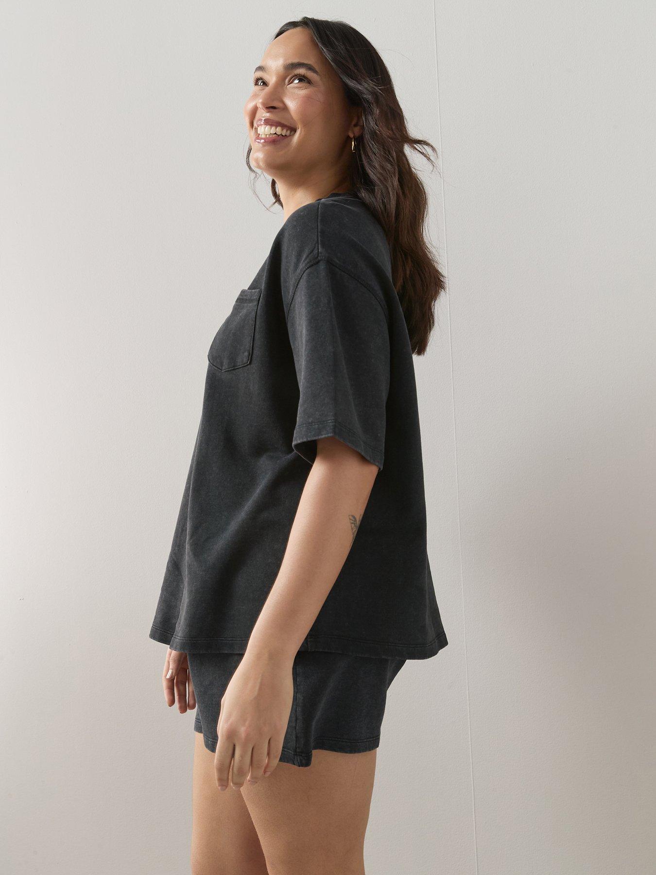 Image 3 of 6 of The Very Collection Curve Sweat Short Co-ord Set