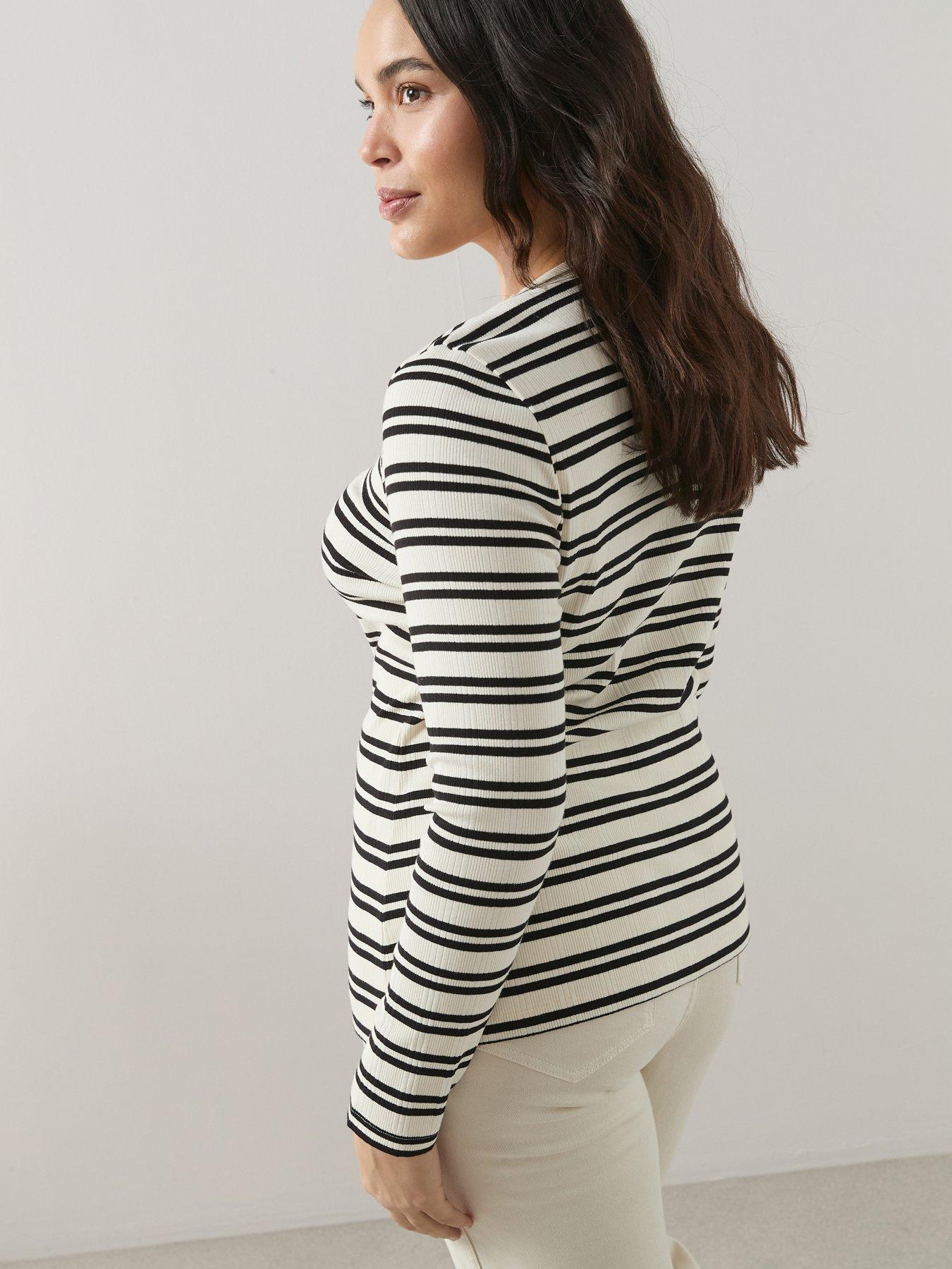the-very-collection-curve-stripe-rib-button-through-topstillFront
