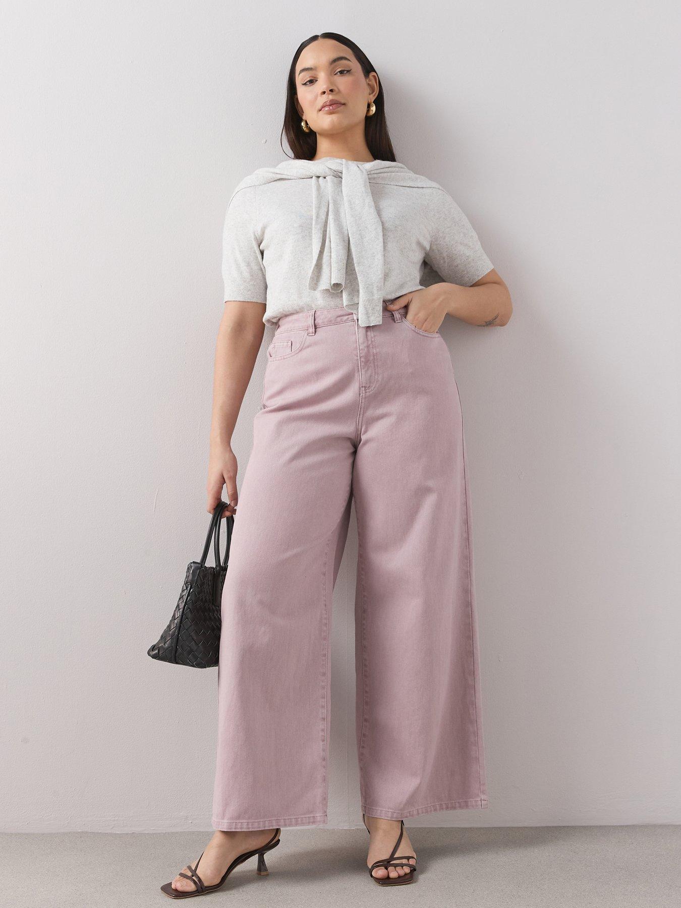 The Very Collection Curve Washed Wide Leg Jean