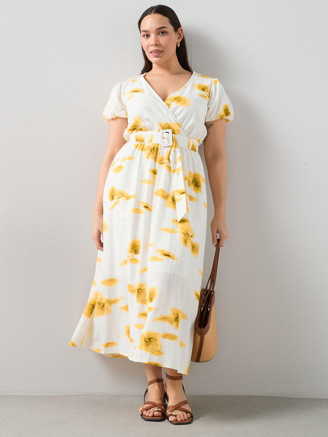 Image 3 of 6 of The Very Collection Curve Belted Wrap Midaxi Dress