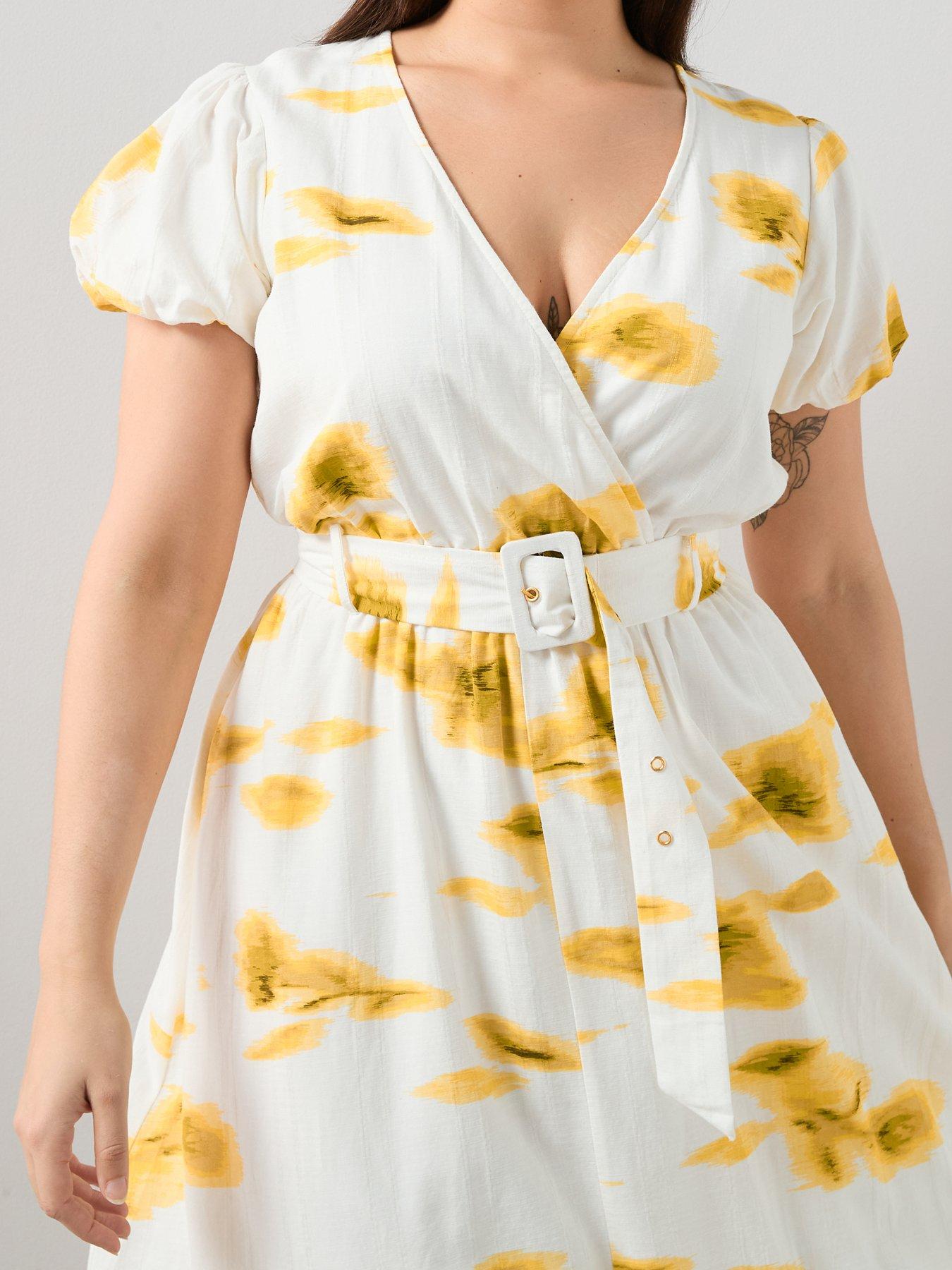 Image 5 of 6 of The Very Collection Curve Belted Wrap Midaxi Dress