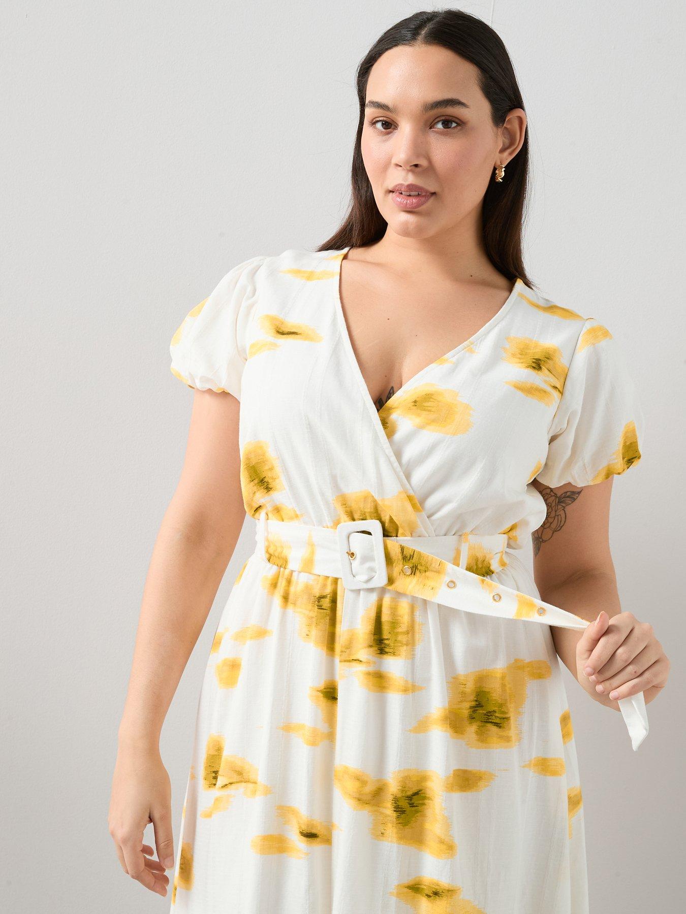 Image 6 of 6 of The Very Collection Curve Belted Wrap Midaxi Dress