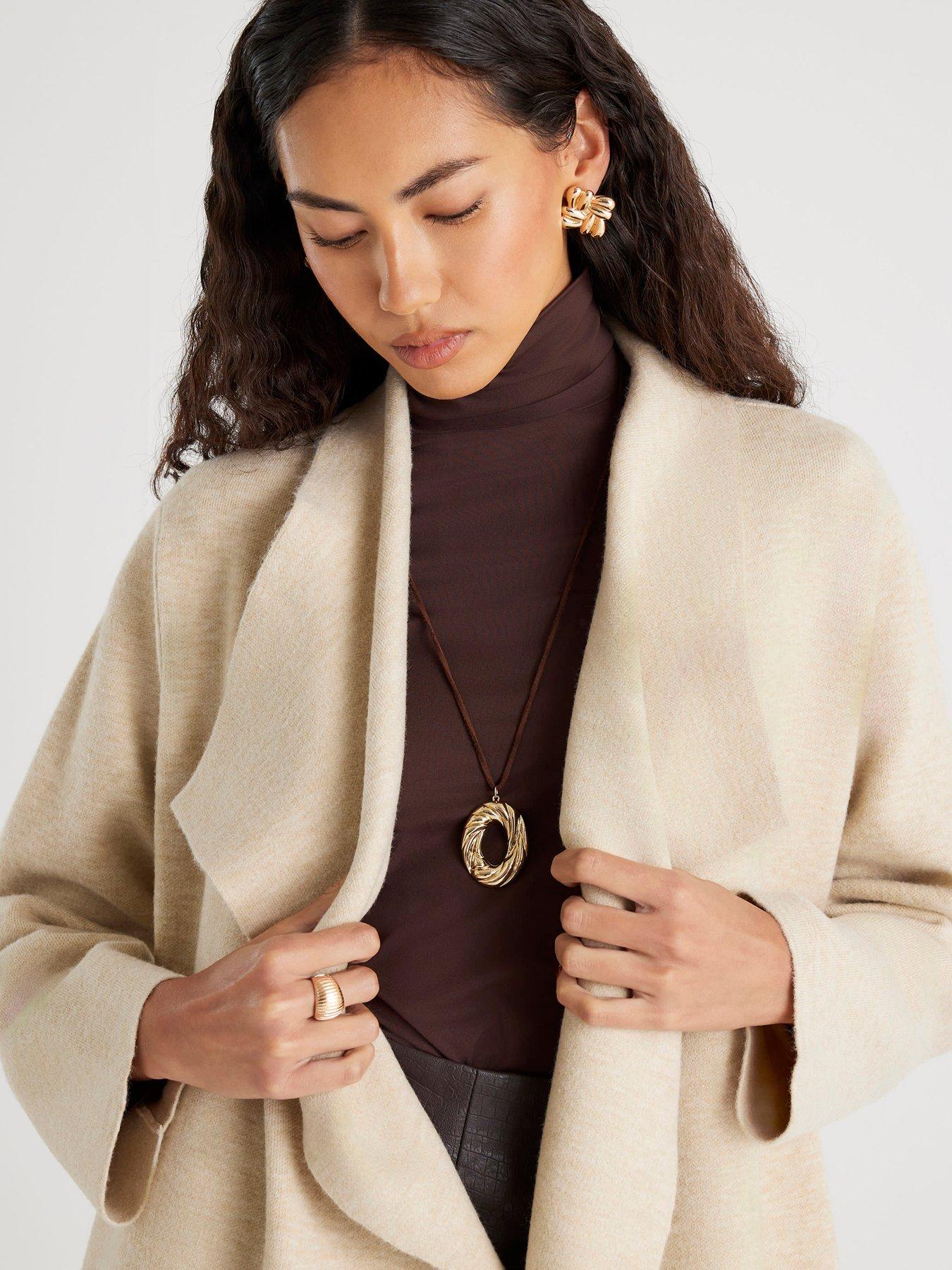 river-island-beige-knitted-waterfall-cardiganoutfit