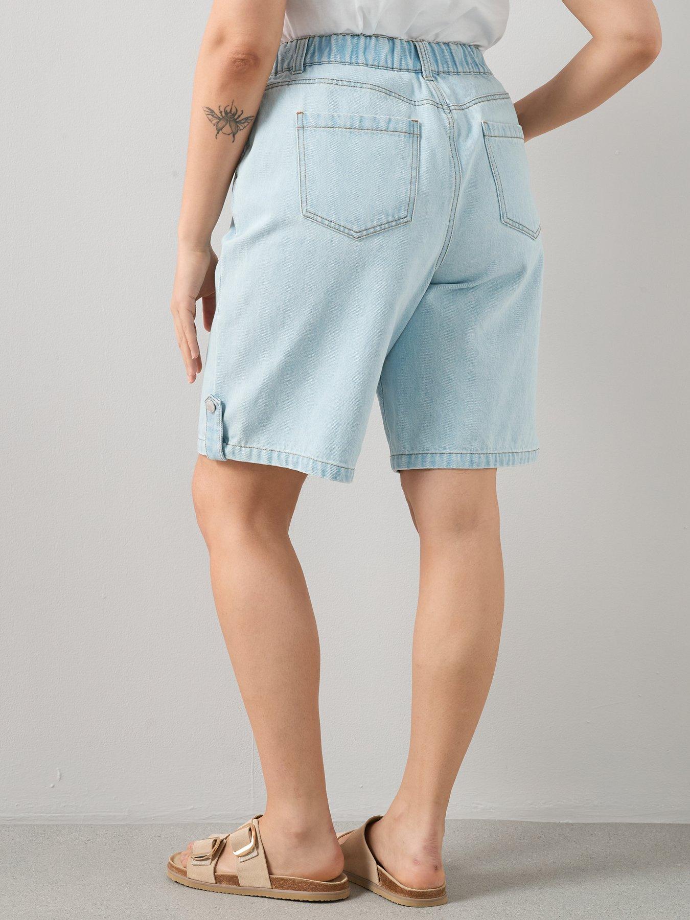 Image 2 of 6 of The Very Collection Curve Longline Denim Short