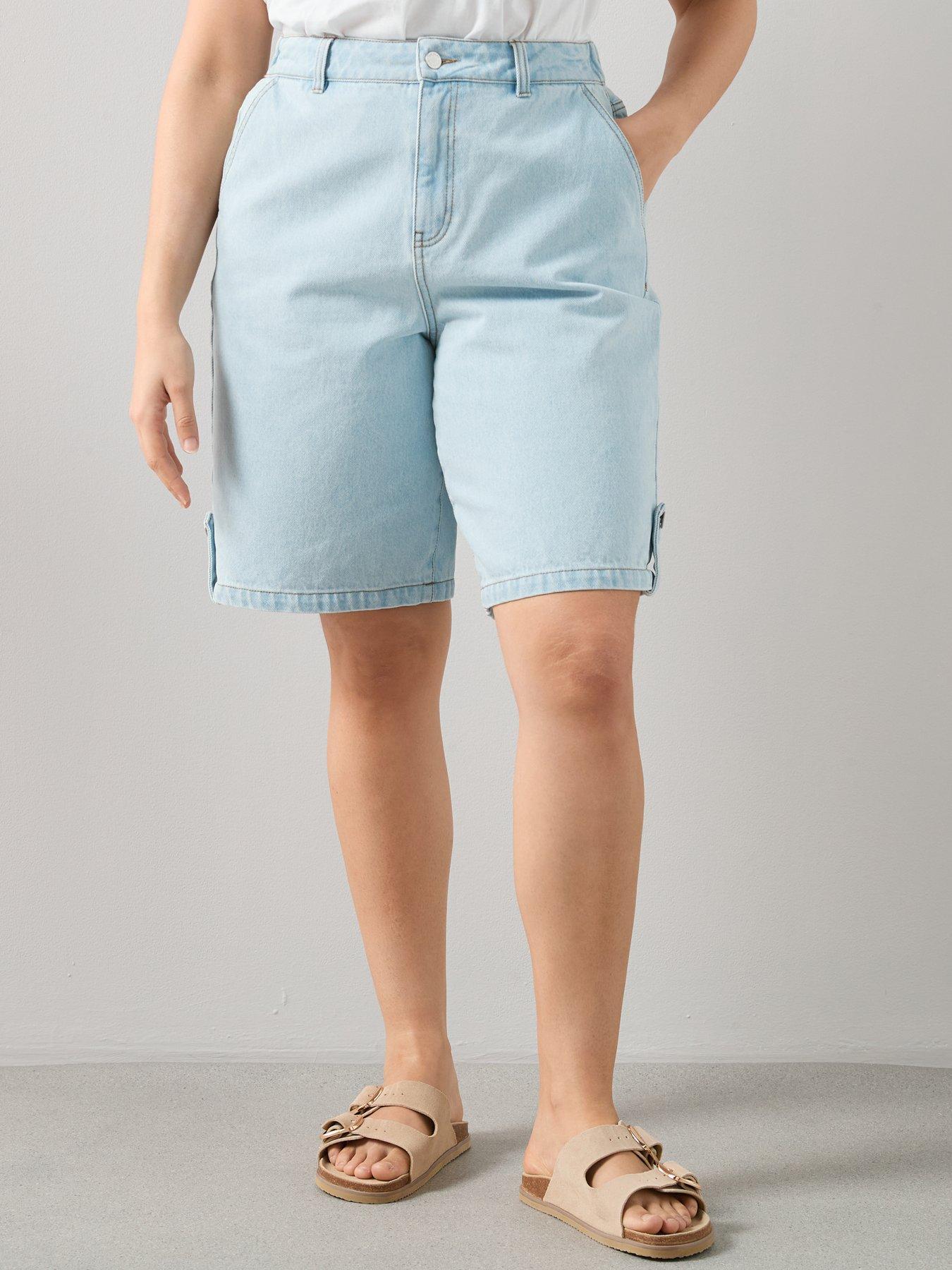 Image 3 of 6 of The Very Collection Curve Longline Denim Short