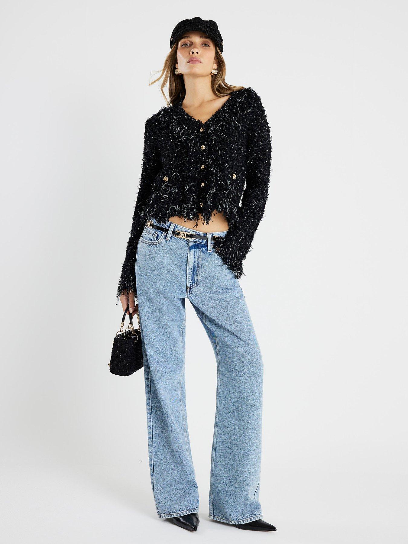 river-island-boucle-cardigan-ultimate-blackback