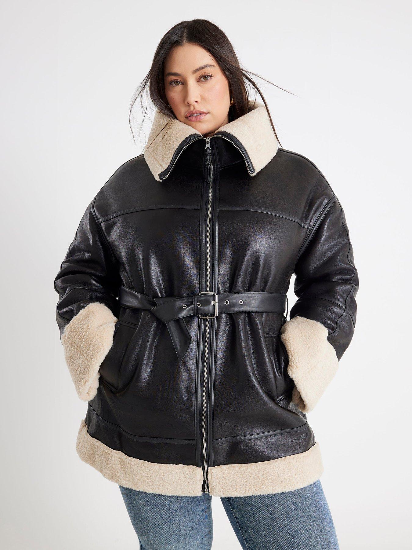 river-island-short-belted-aviator-coat-blackdetail