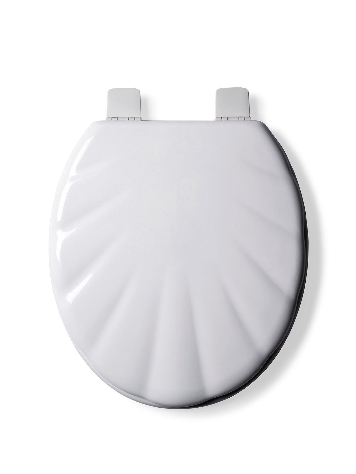 Image 1 of 6 of Croydex Shell Style Stick 'n' Lock Toilet Seat
