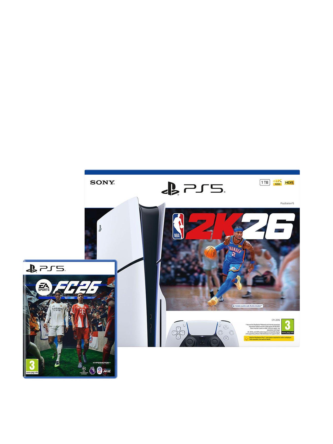PlayStation 5 Disc Console NBA 2K26 Bundle  &  EA SPORTS FC™ 26