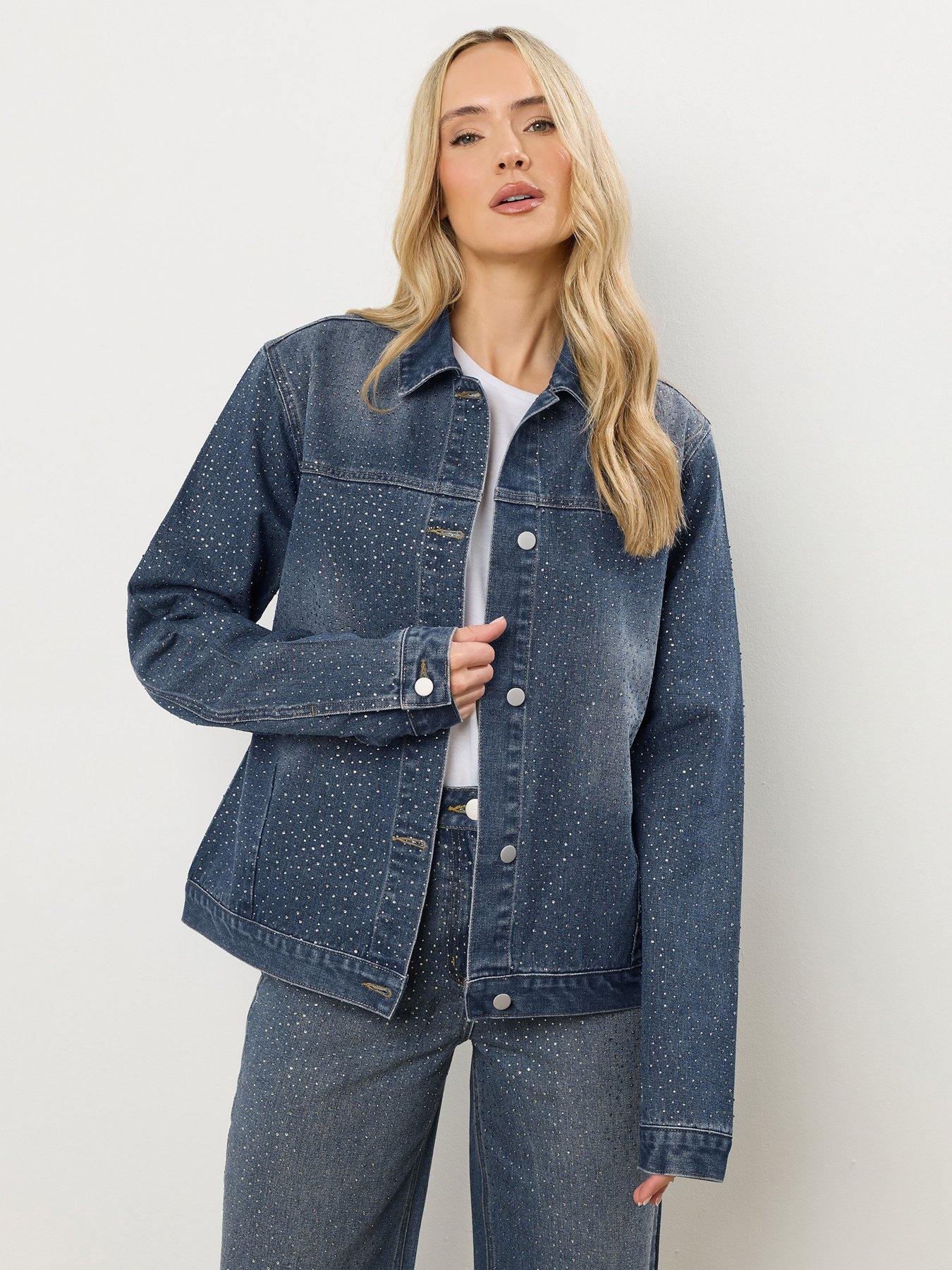 long-tall-sally-embellished-denim-jacket-blue