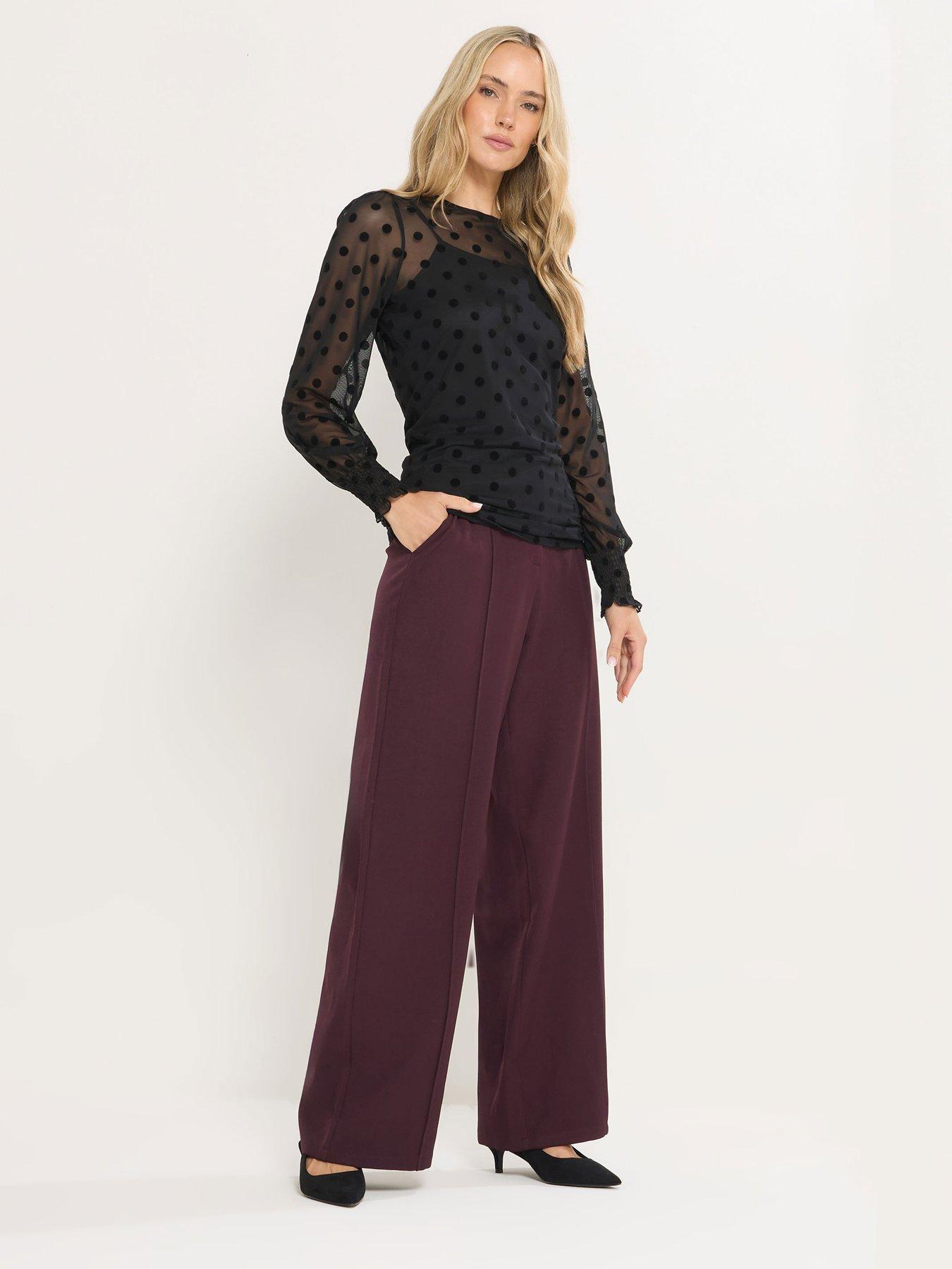 long-tall-sally-burnout-spot-balloon-sleeve-top-blackback