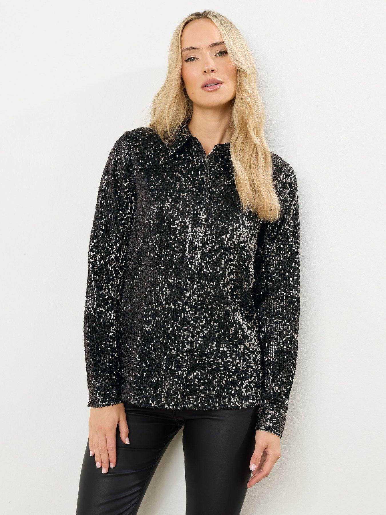 long-tall-sally-sequin-shirt-blackoutfit