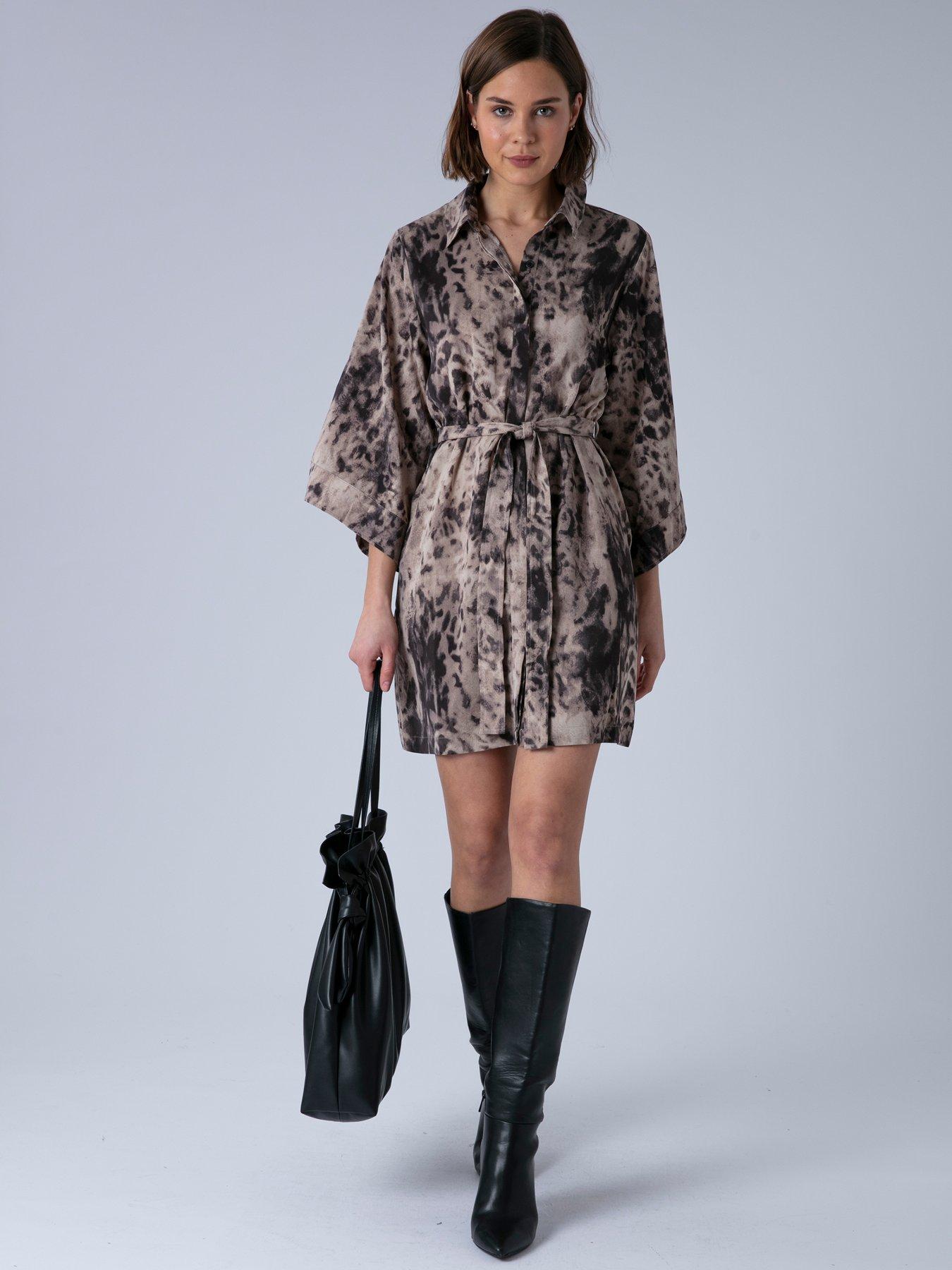 Religion Isabel Tunic Shirt Dress - Brown
