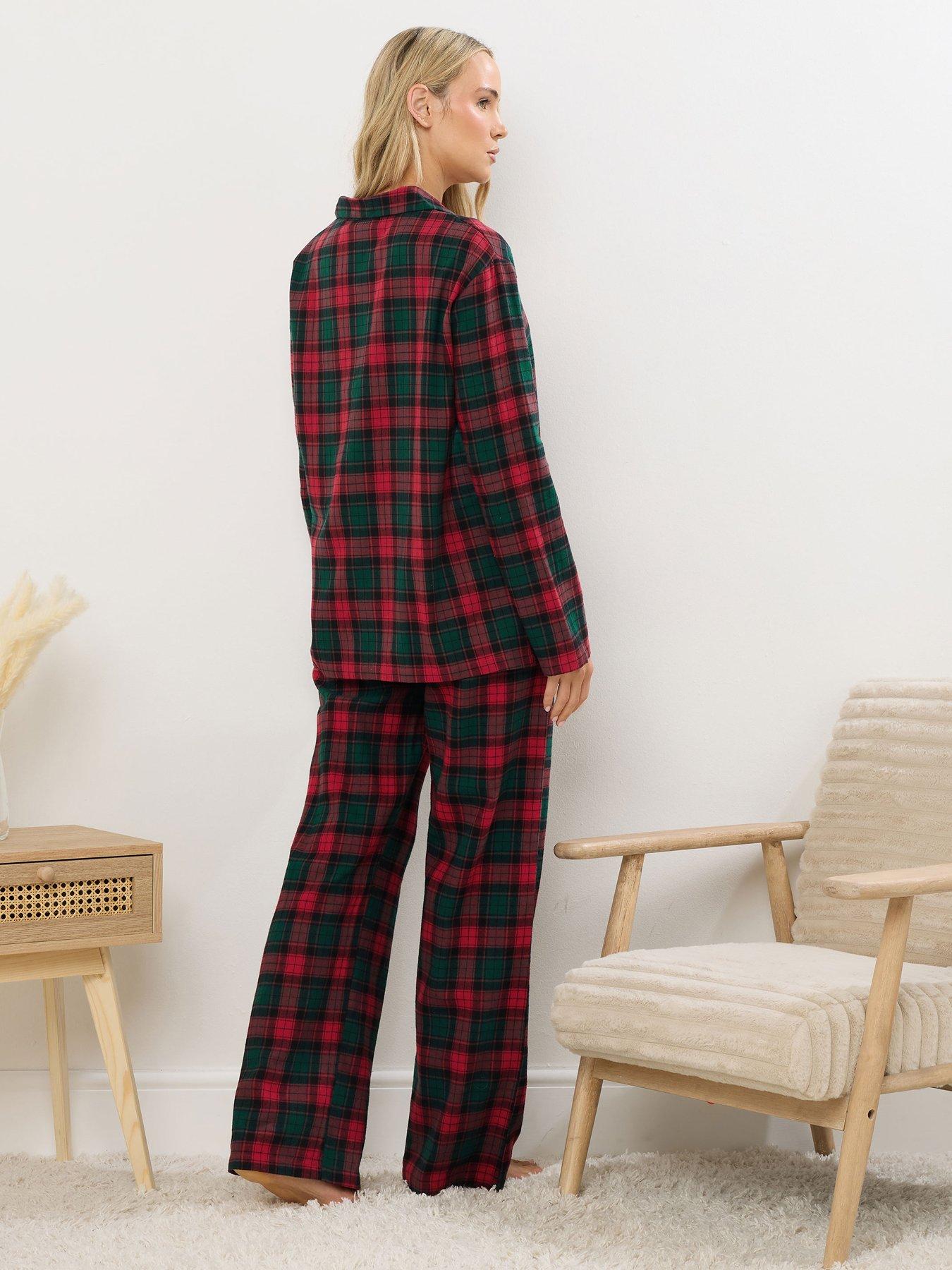 long-tall-sally-tall-check-pj-set-redstillFront