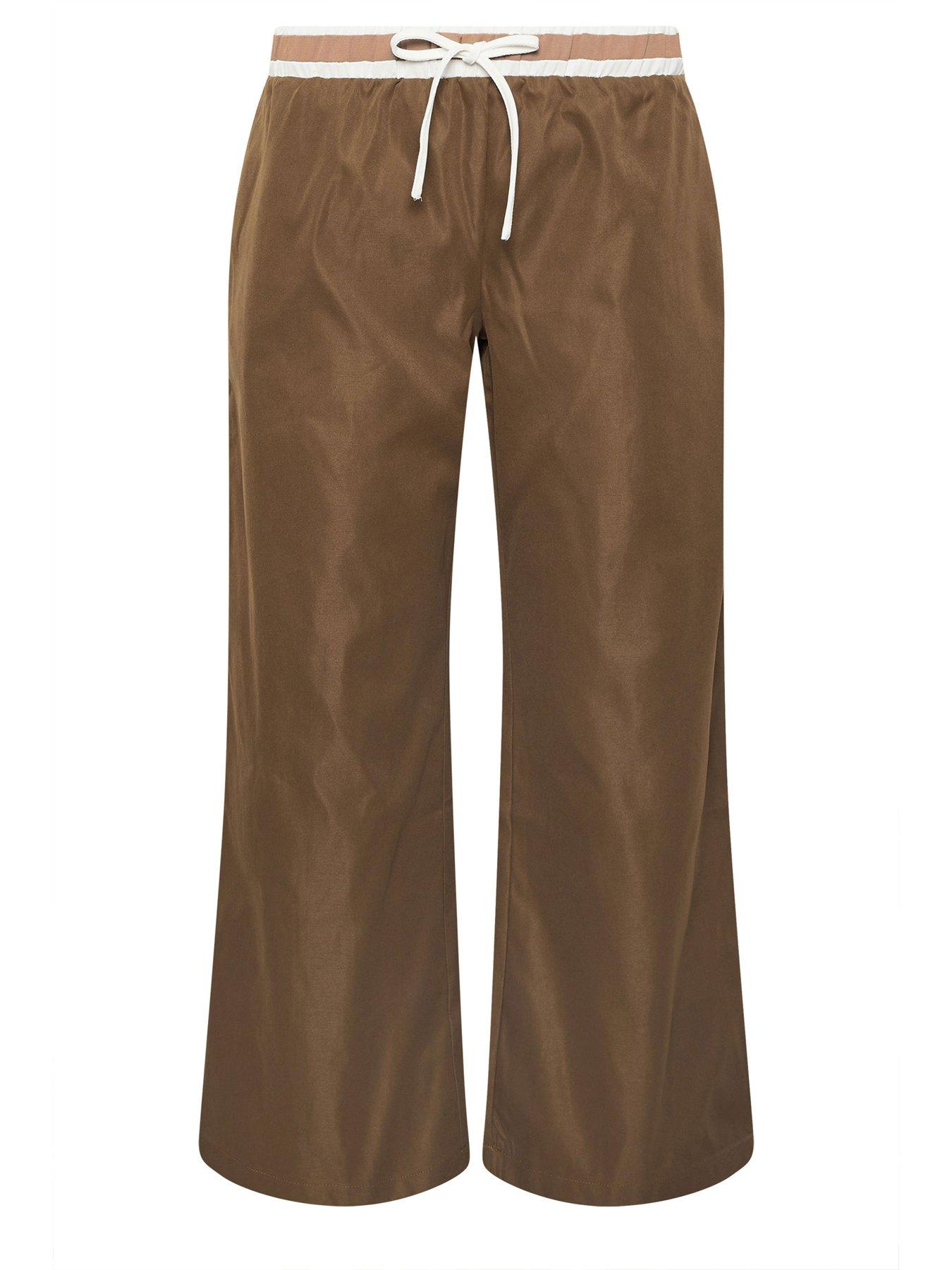 Image 5 of 5 of PixieGirl Petite Utility Wide Leg Trouser - Brown