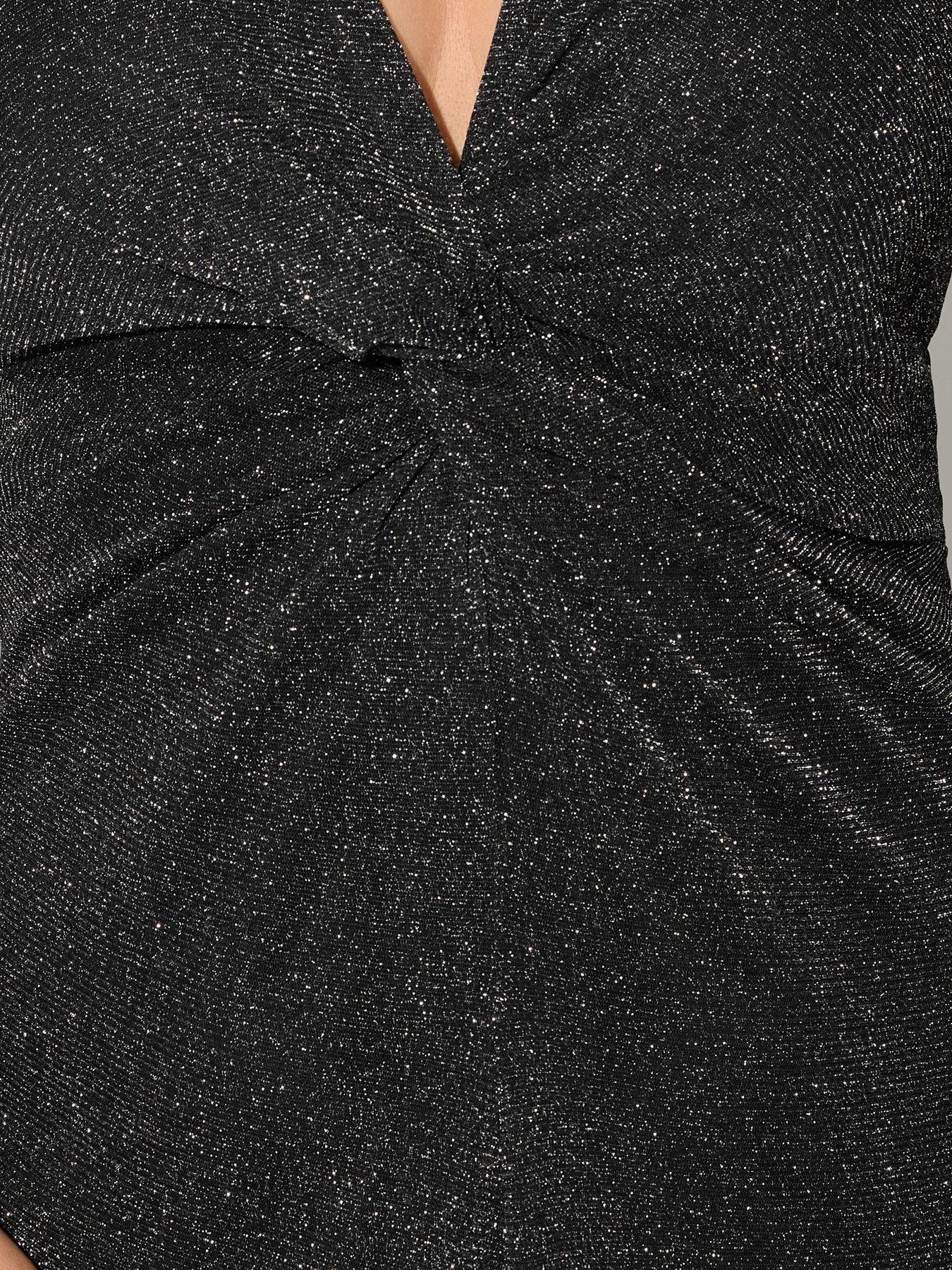yours-curve-metallic-twist-front-midaxi-dress-blackoutfit