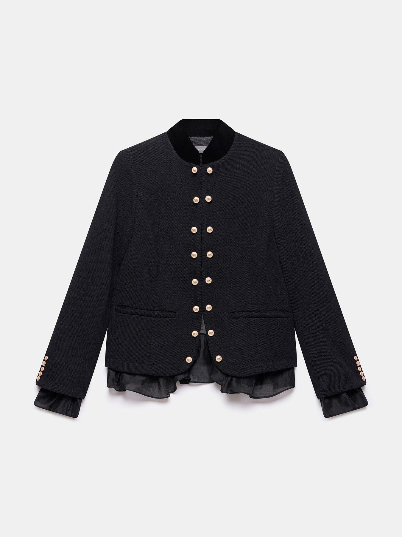Image 5 of 6 of Mint Velvet Military Jacket - Black