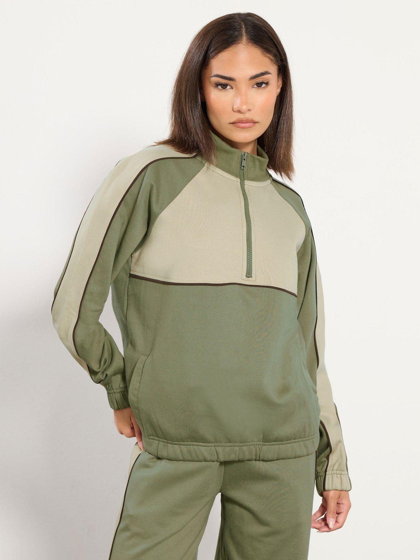 pixiegirl-petite-quarter-zip-thru-sweatshirt-green