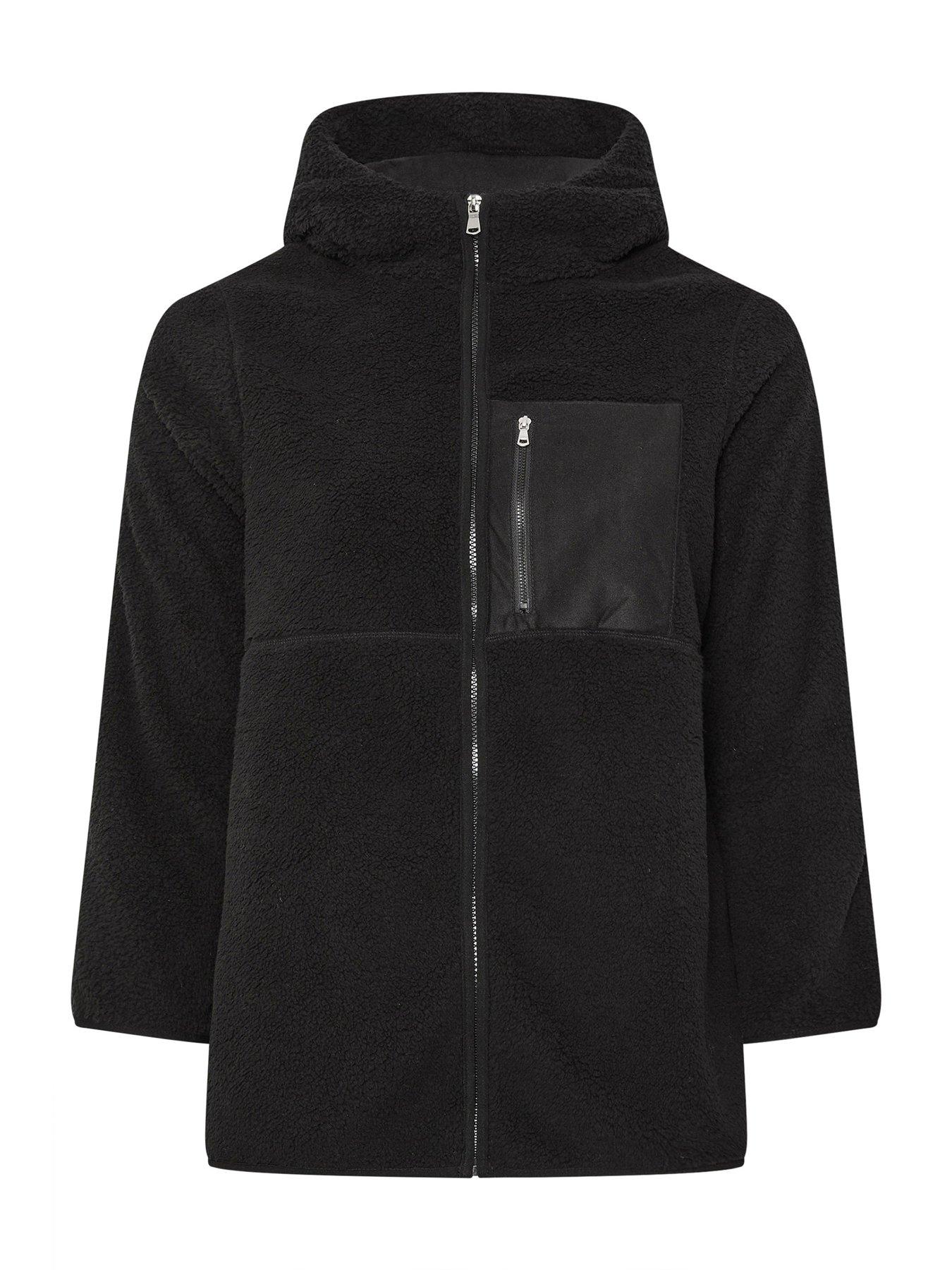 yours-curve-hooded-nylon-pocket-fleece-blackdetail