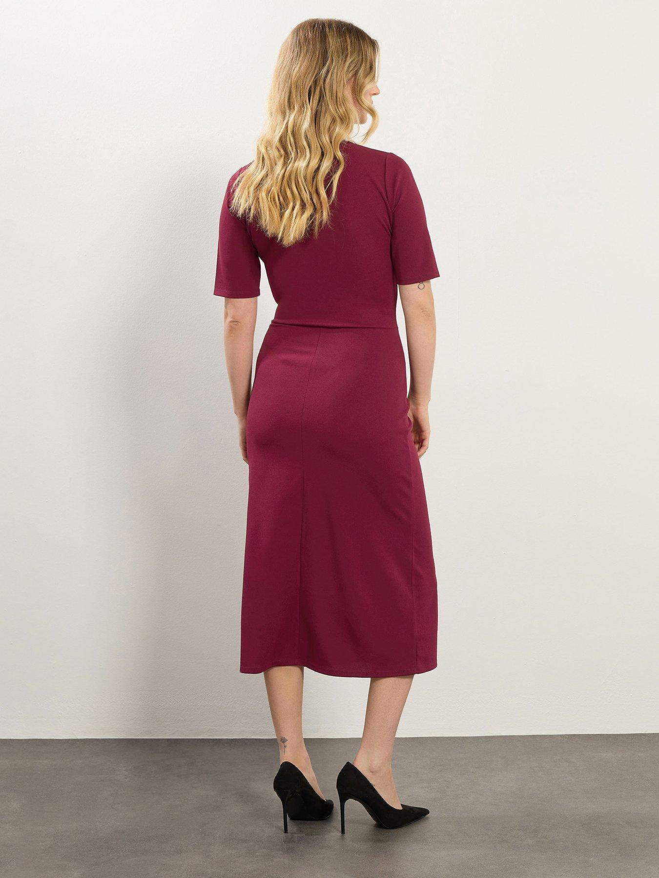 long-tall-sally-keyhole-fitted-midi-dress-redstillFront