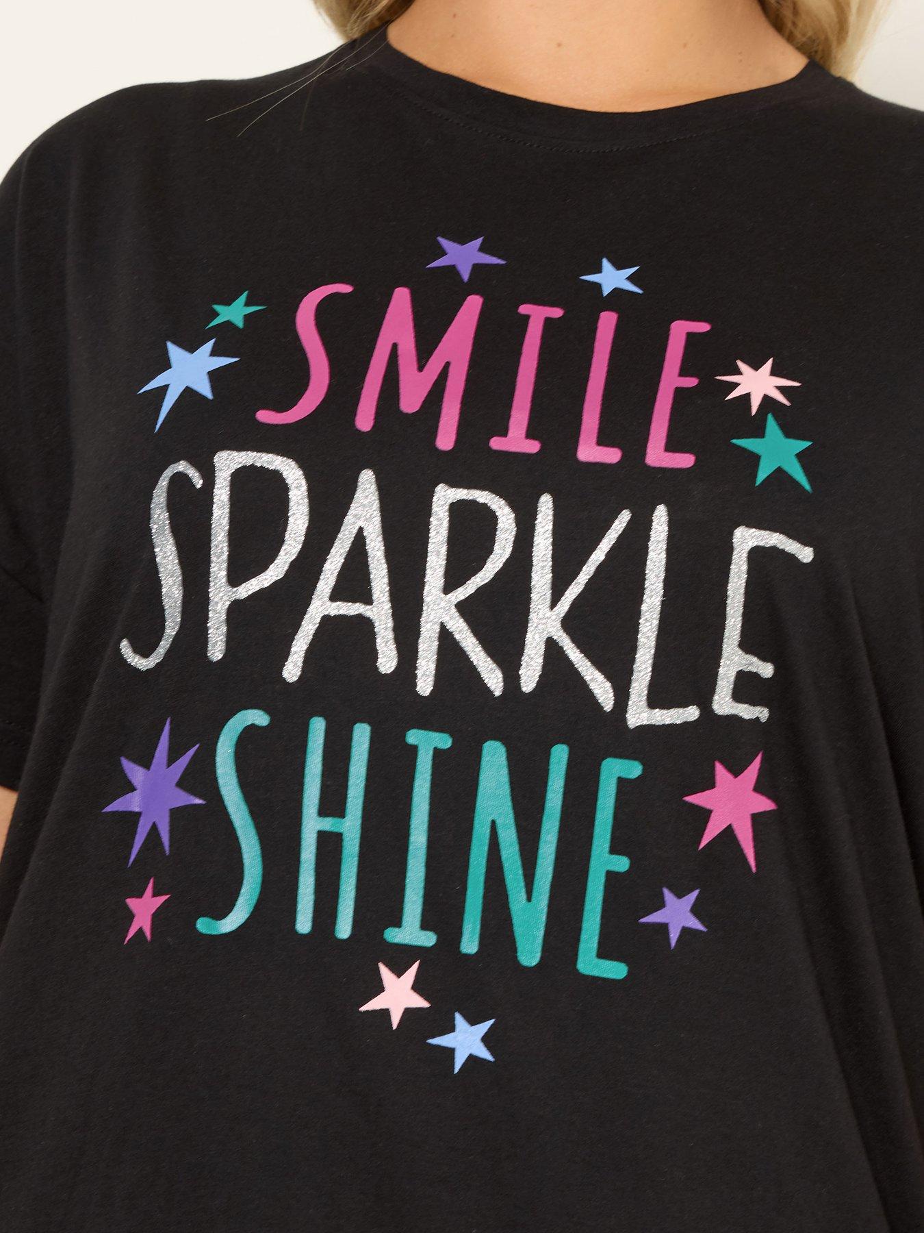 yours-curve-sparkle-shine-wide-leg-pyjama-set-blackoutfit