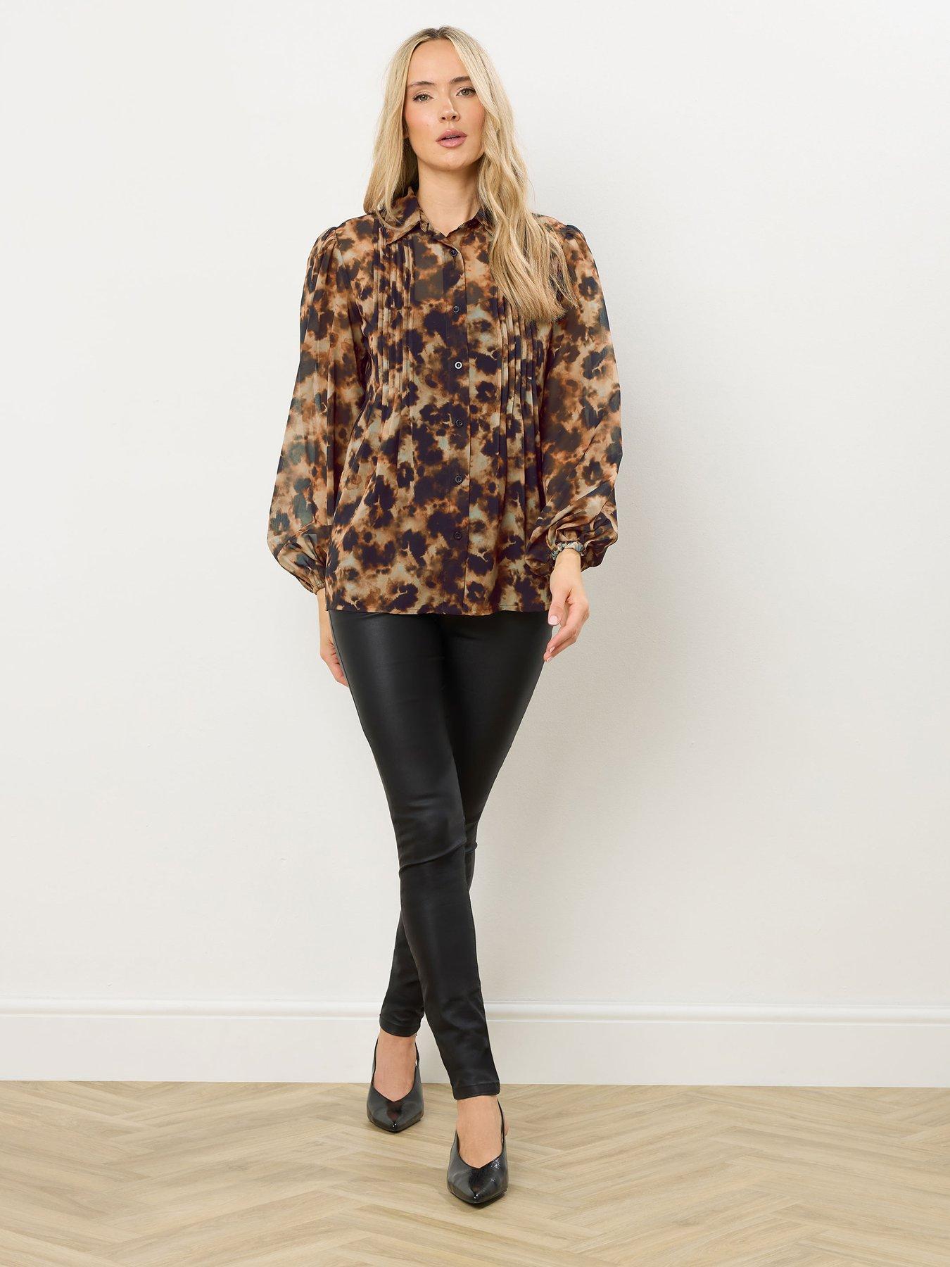 long-tall-sally-tortoise-shell-pintuck-blouse-naturalback