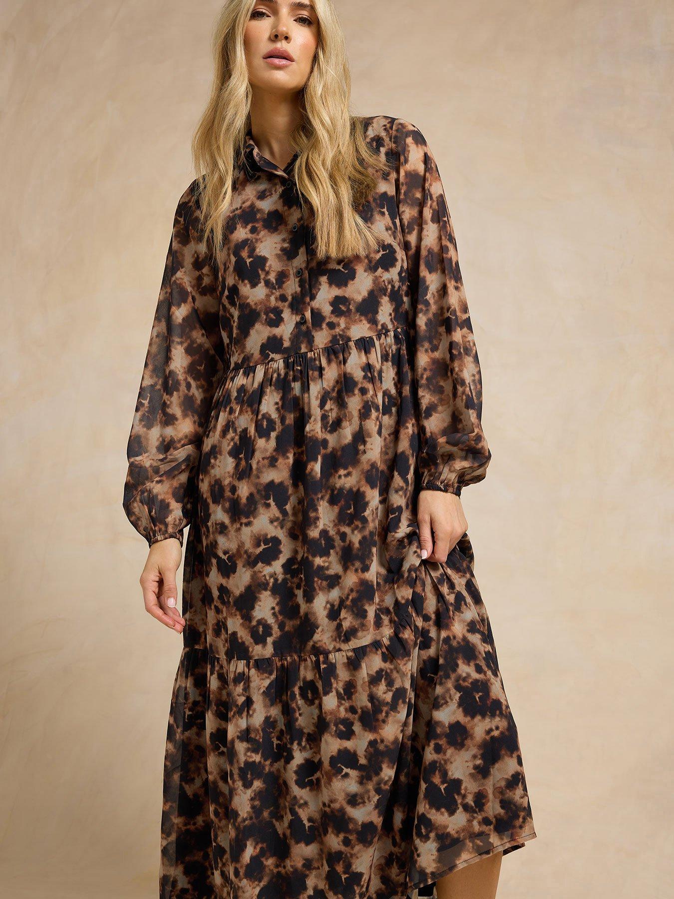 Long Tall Sally Tall Tortoise Shell Maxi Skirt