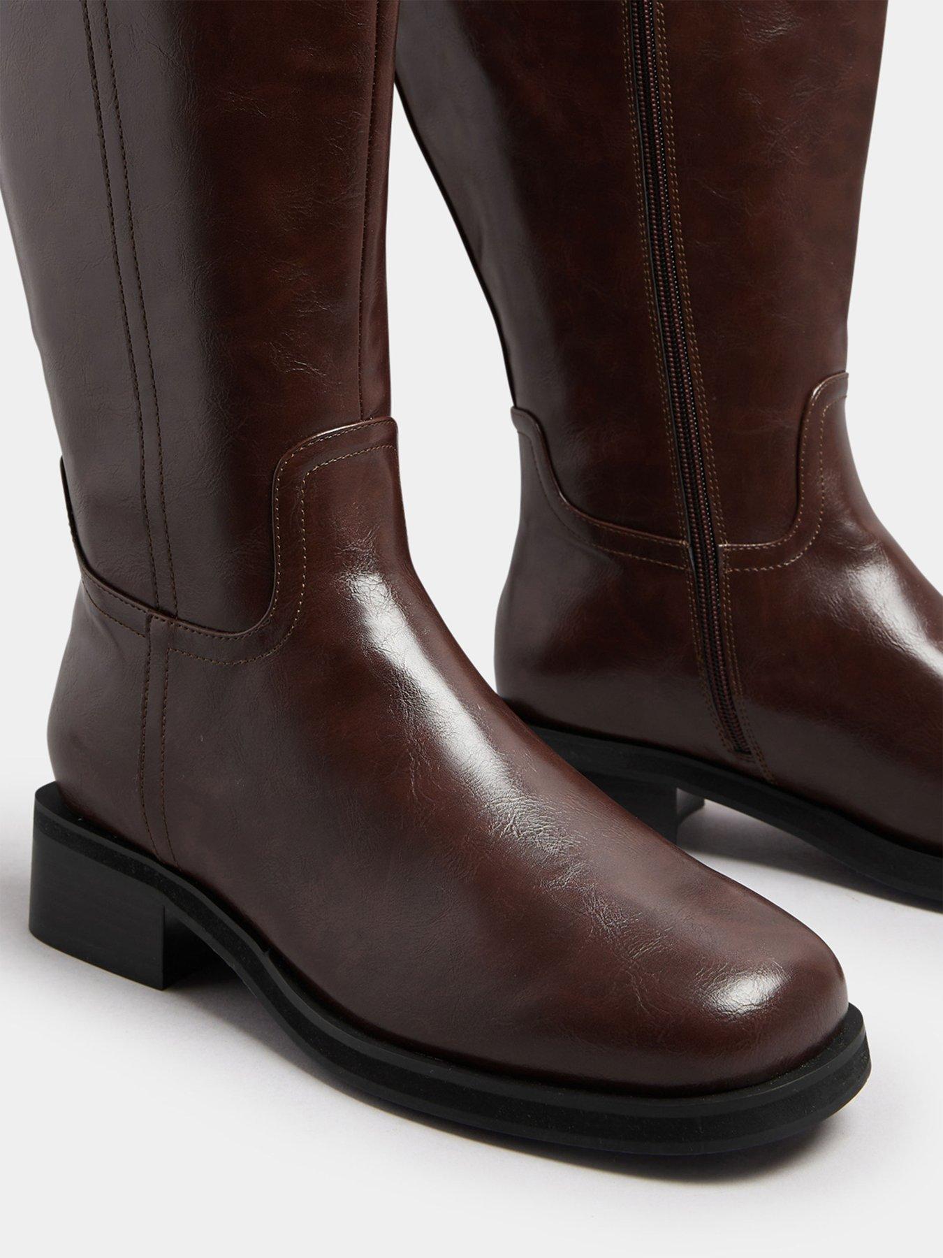 Image 4 of 5 of Yours Extra Wide Fit Pull On Boot - Brown