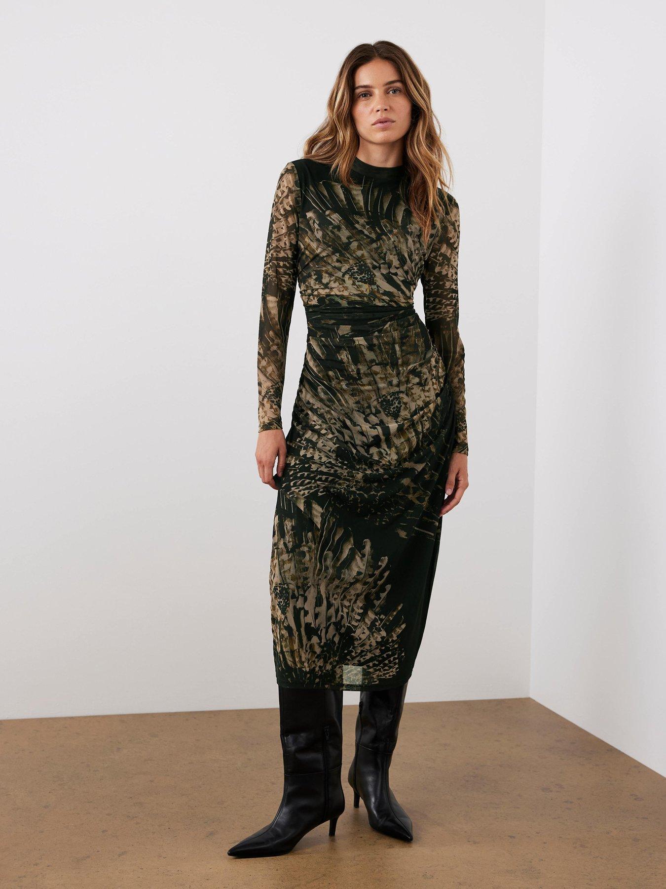 mint-velvet-abstract-print-mesh-midi-dress-goldoutfit