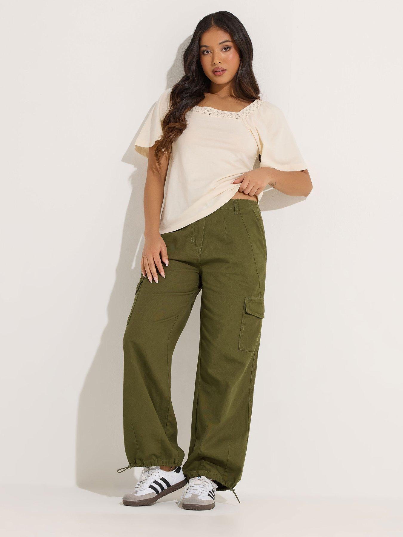 pixiegirl-petite-cuffed-cargo-trouser-greenback
