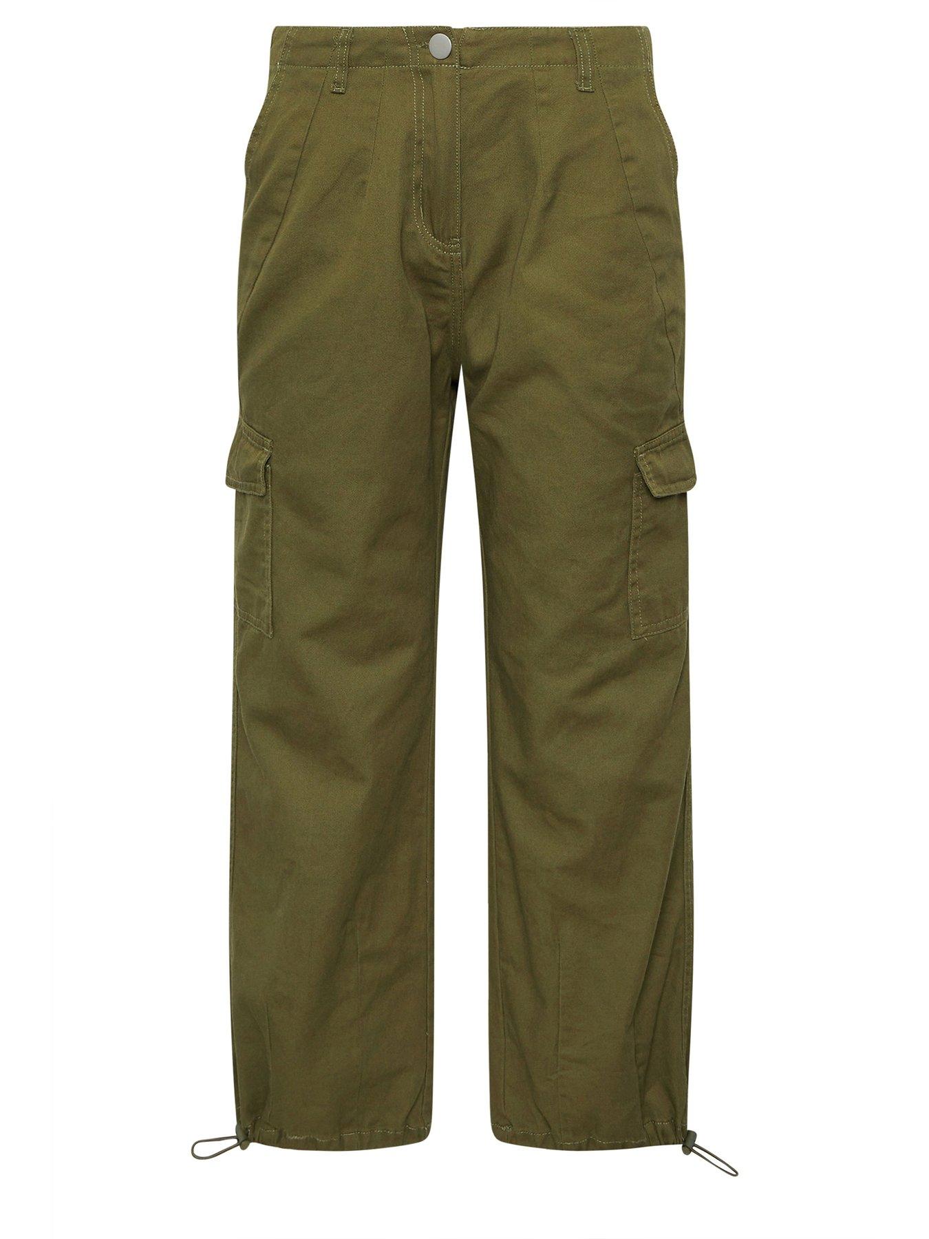 pixiegirl-petite-cuffed-cargo-trouser-greendetail