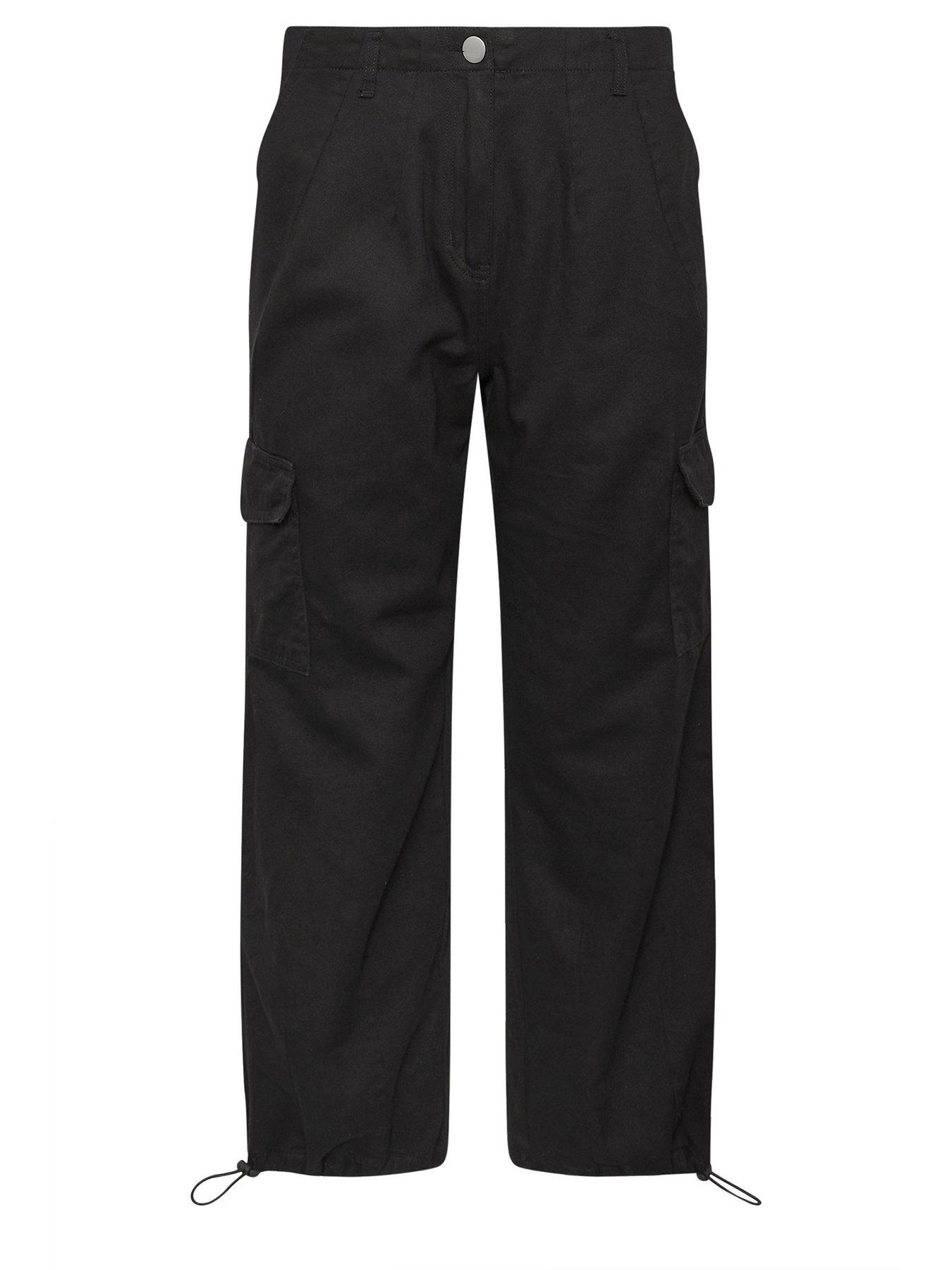 pixiegirl-petite-cuffed-cargo-trouser-blackdetail