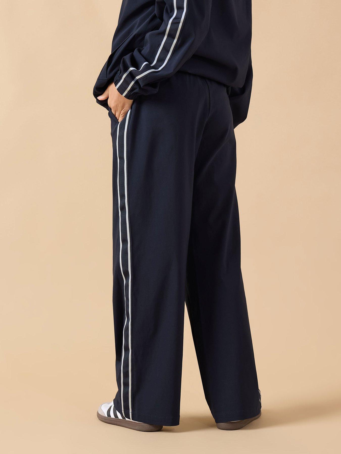 pixiegirl-petite-stretch-tie-waist-side-stripe-trouser-bluestillFront
