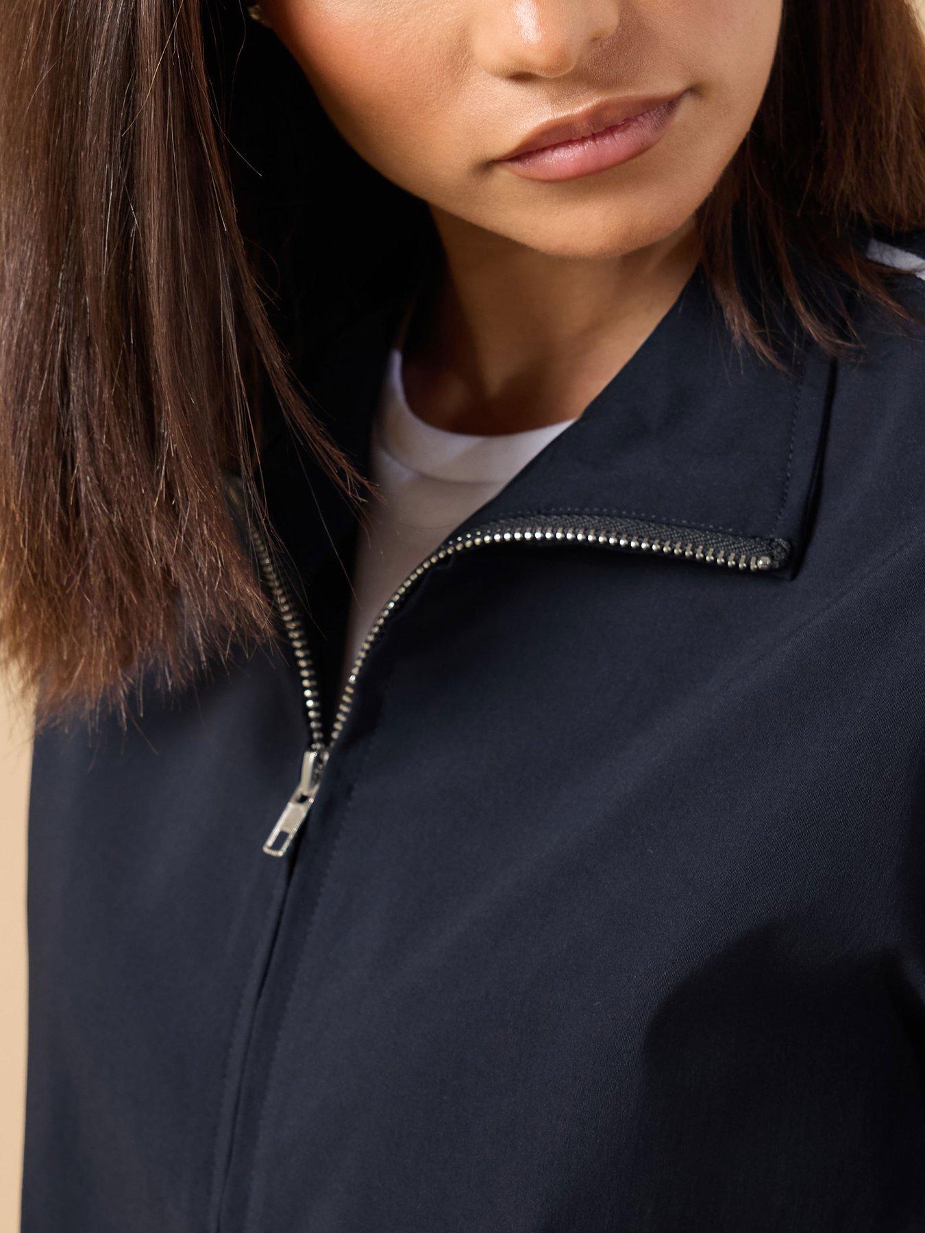 Image 4 of 4 of PixieGirl Petite Side Stripe Zip Thru Jacket - Blue