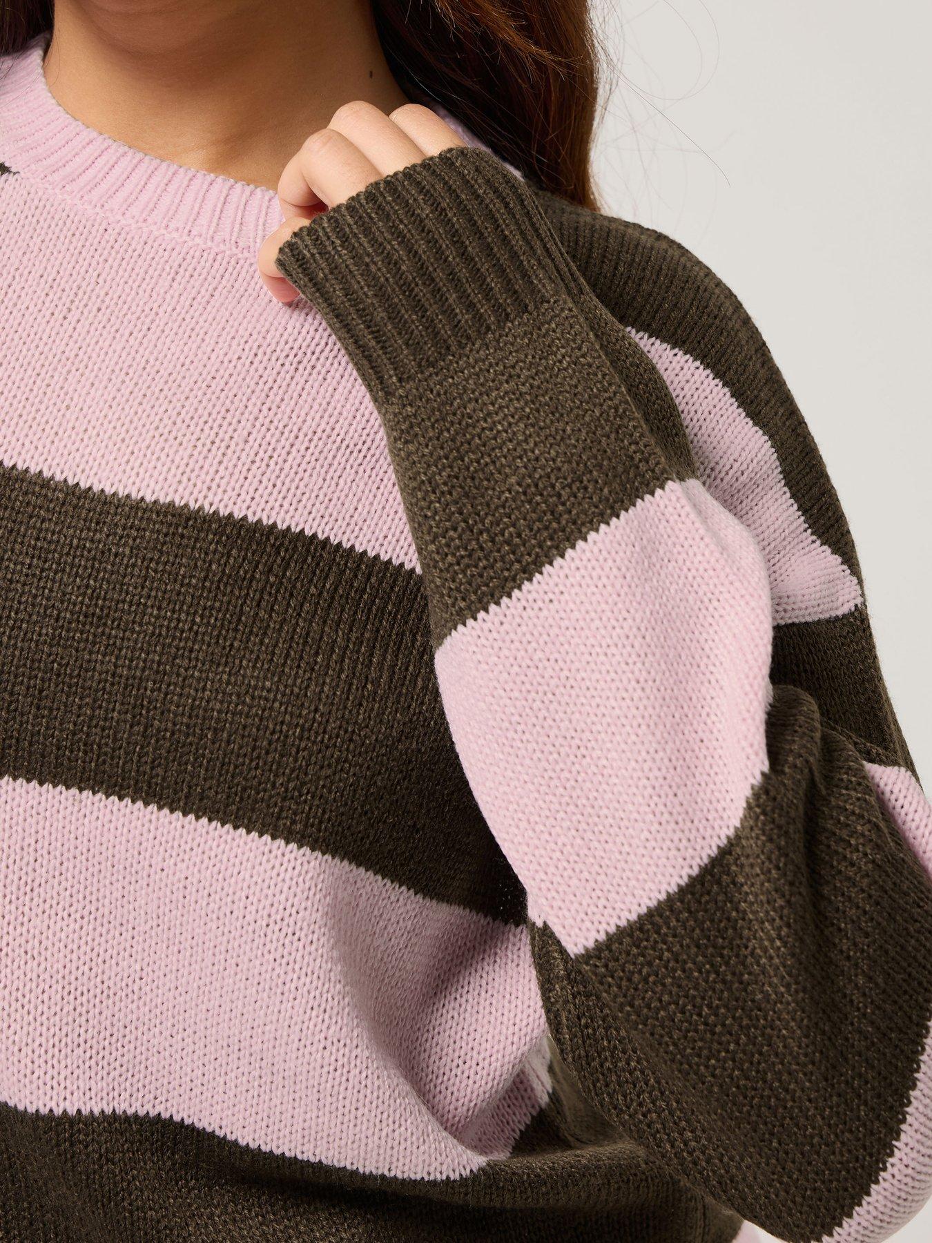 pixiegirl-petite-stripe-jumper-brownoutfit