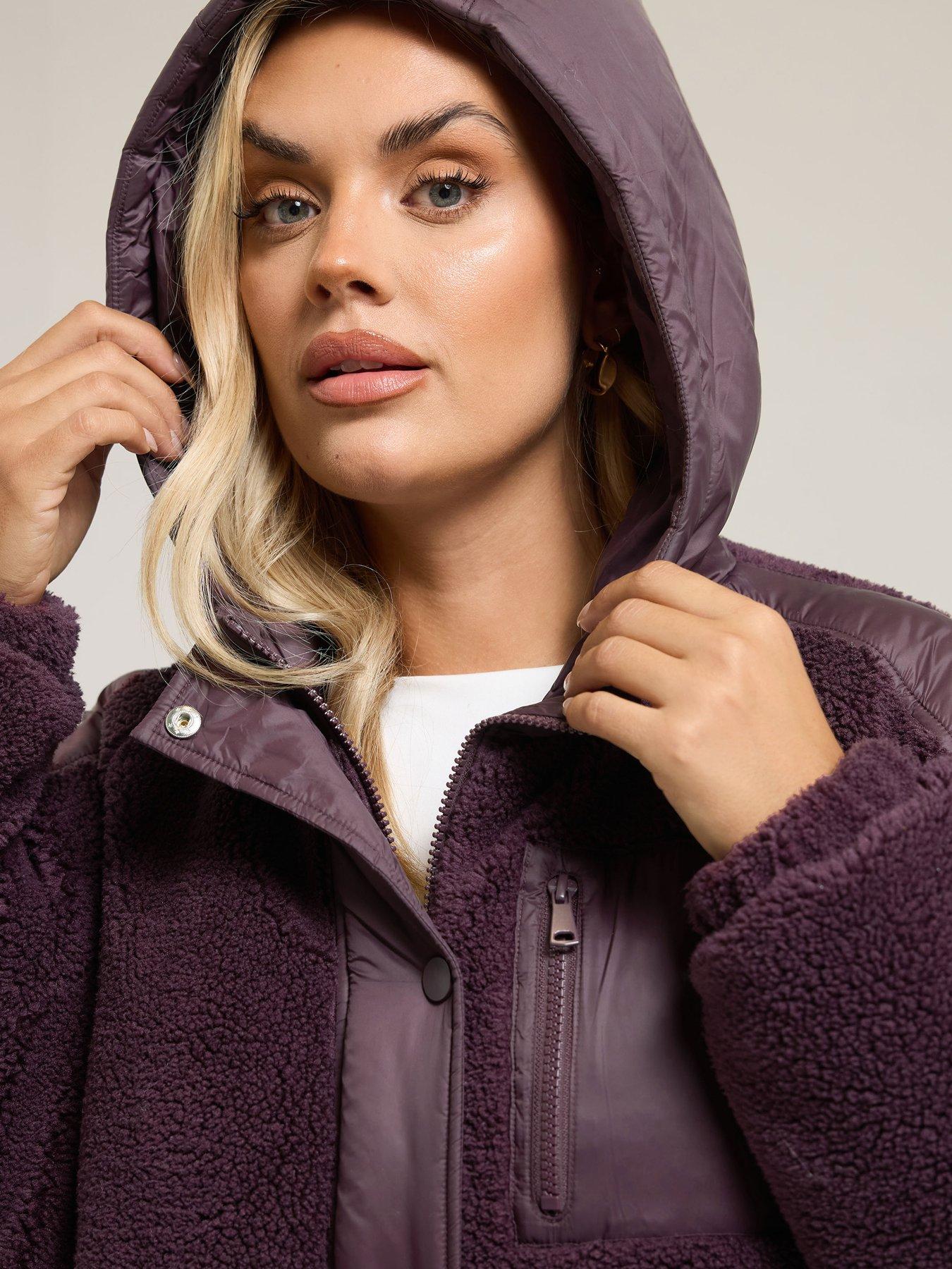 yours-curve-mixed-borg-jacket-purpleoutfit