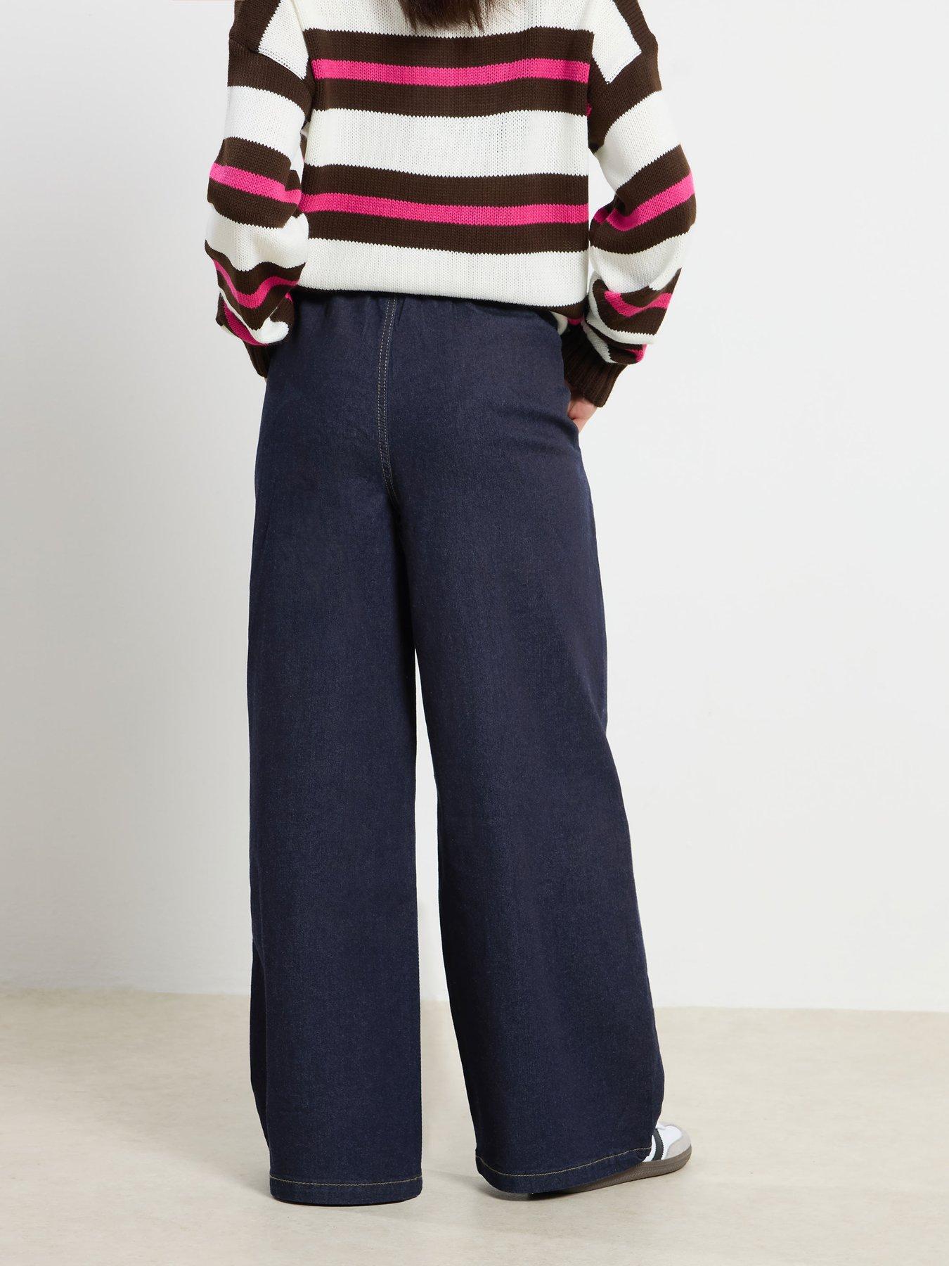 Image 2 of 4 of PixieGirl Petite Pull On Wide Leg Jean