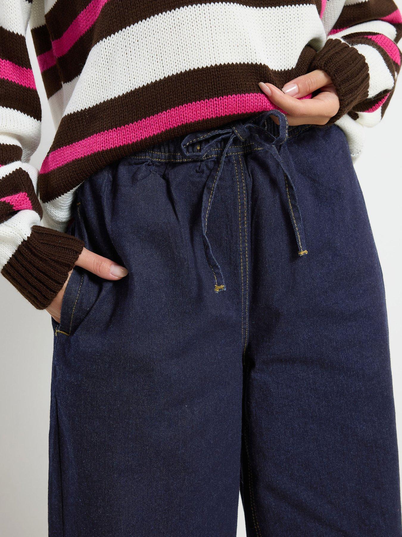 Image 4 of 4 of PixieGirl Petite Pull On Wide Leg Jean