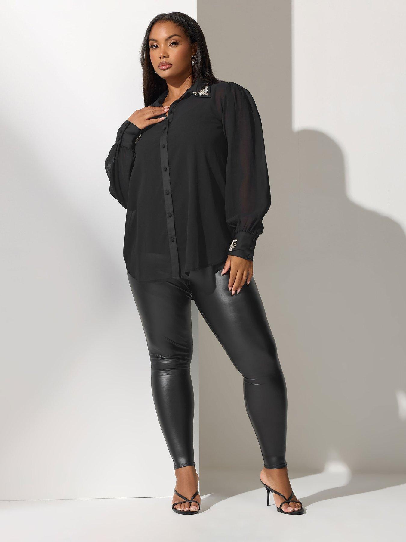 yours-curve-diamante-shirt-blackback