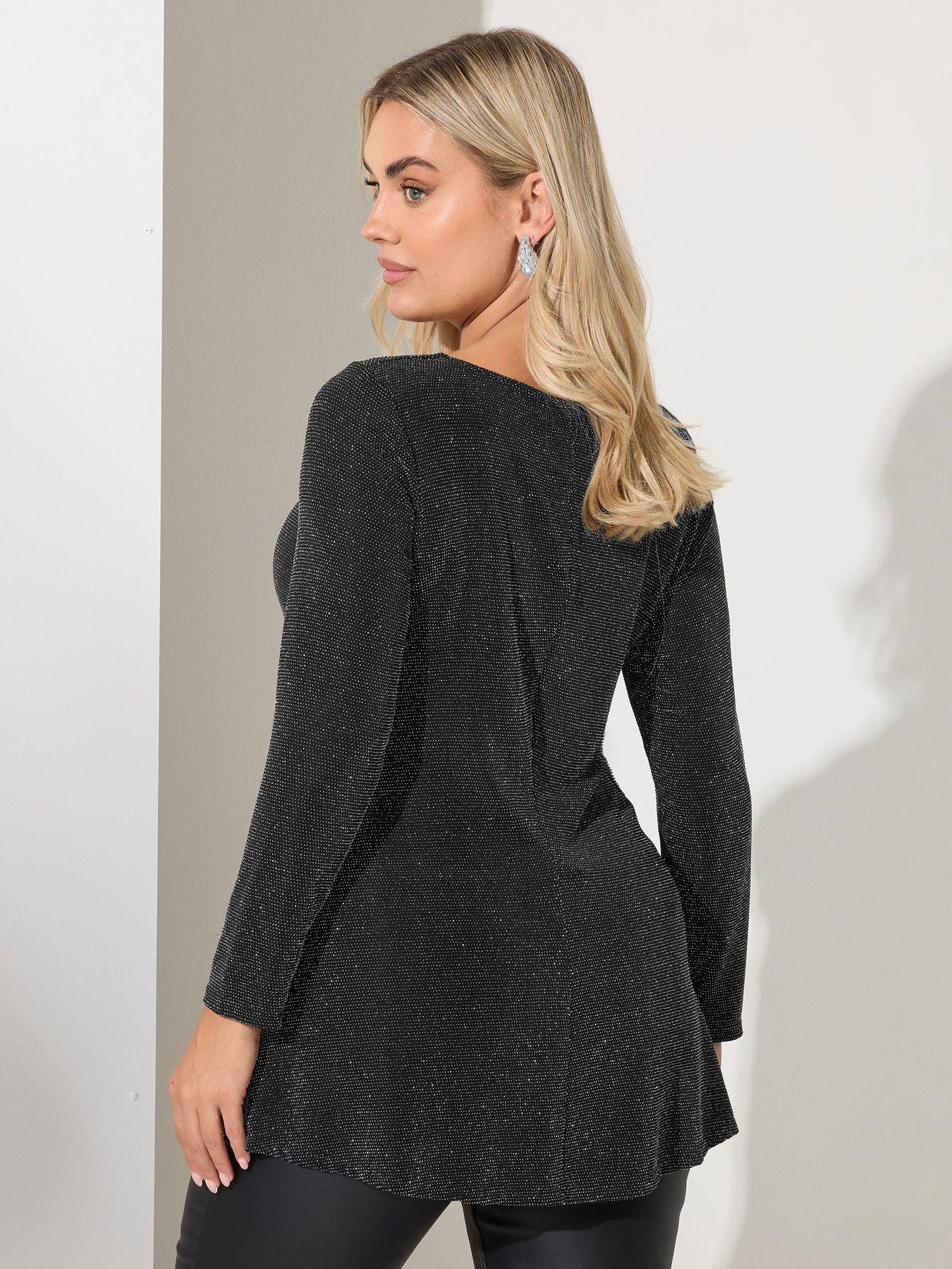 yours-curve-metallic-knot-top-blackstillFront