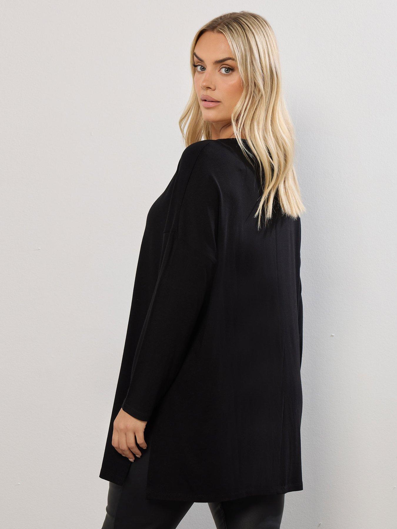 yours-curve-long-sleeve-novelty-bauble-t-shirt-blackstillFront