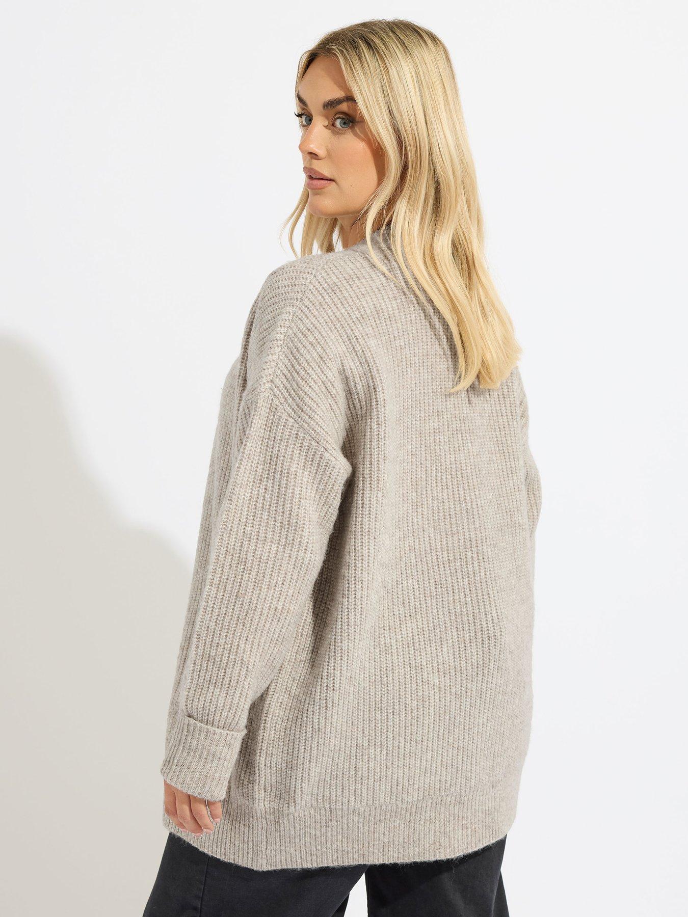 Image 2 of 4 of Yours Curve Soft Touch&nbsp;Cardigan&nbsp;- Natural