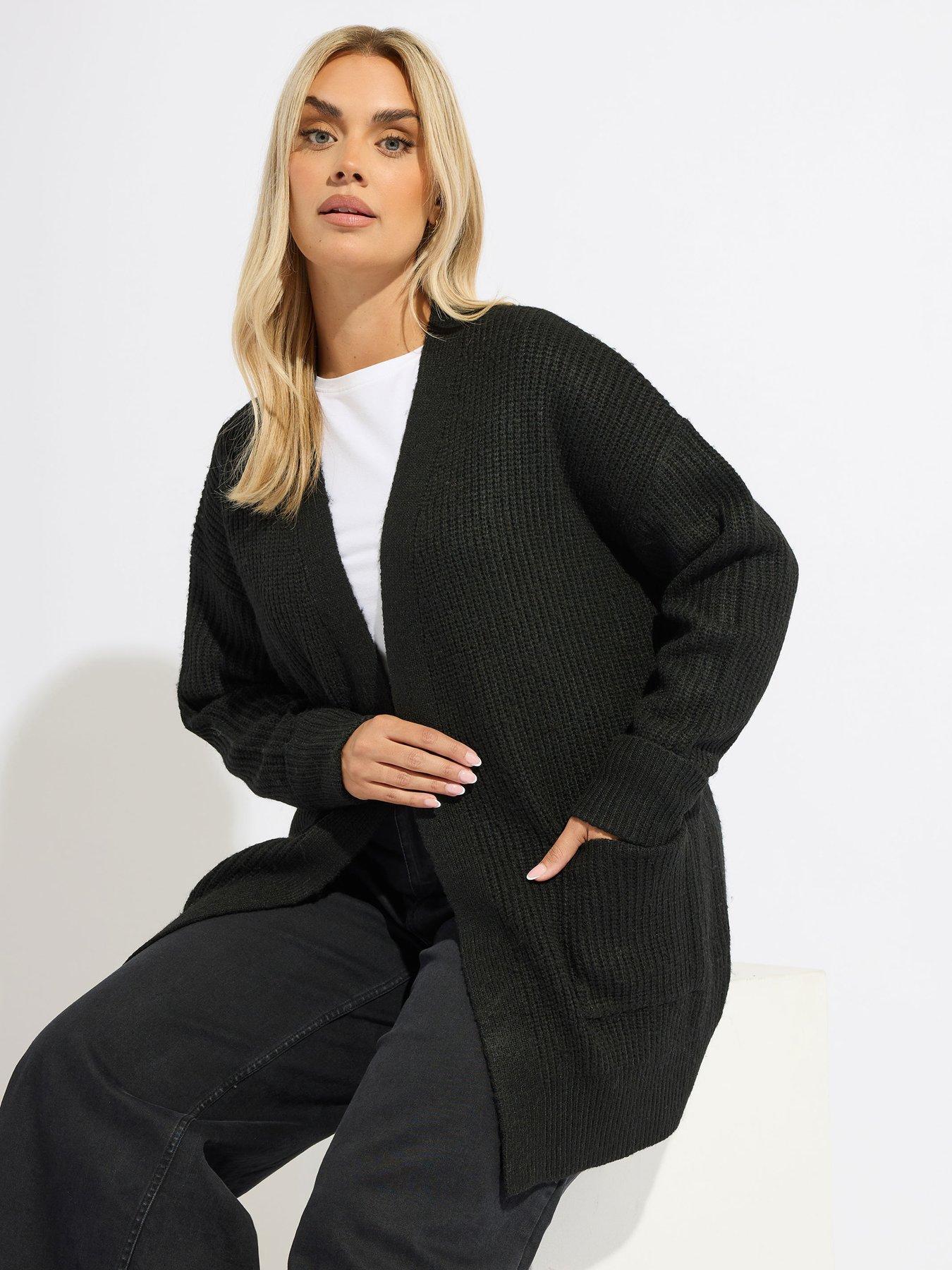 Yours Curve Soft Touch Cardigan - Black
