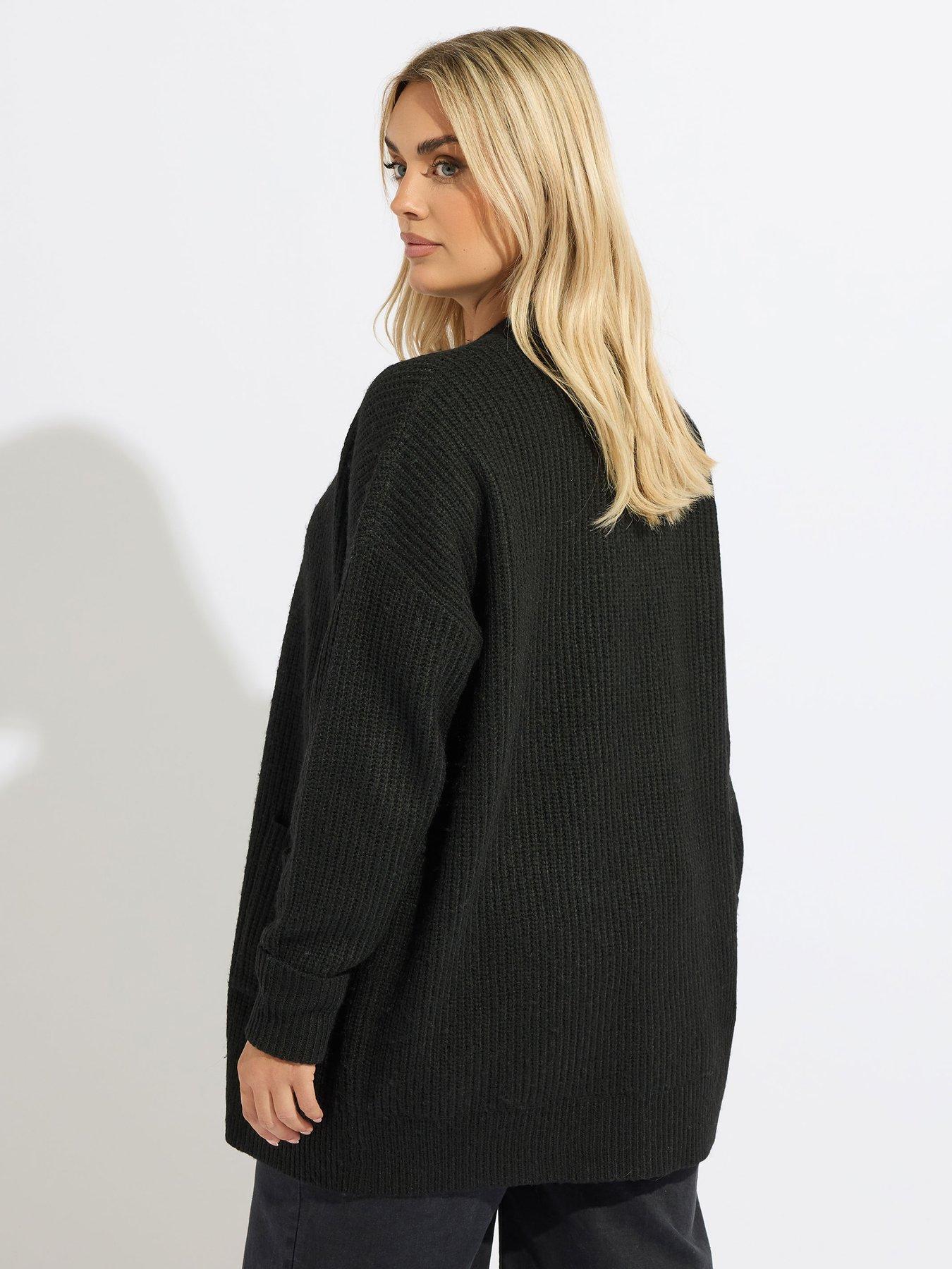 Image 2 of 4 of Yours Curve Soft Touch Cardigan&nbsp;- Black